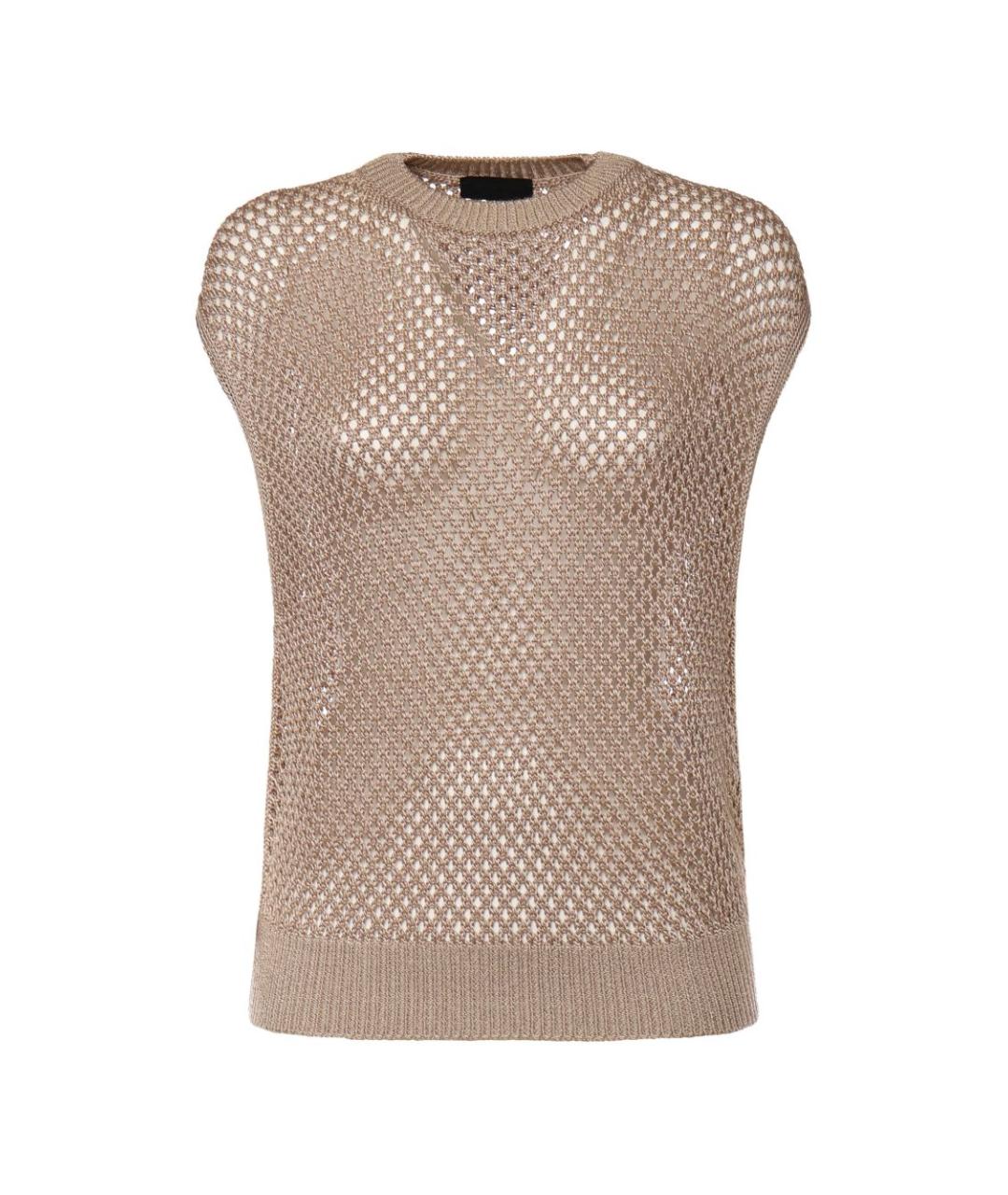 DONDUP Бежевая вискозная жилетка, фото 1