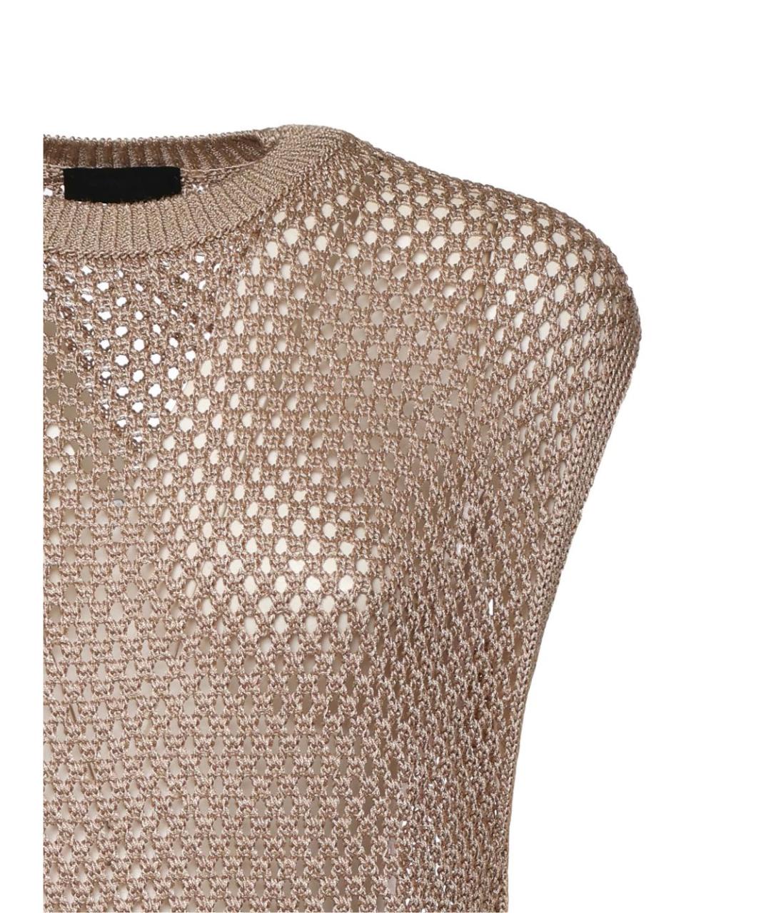 DONDUP Бежевая вискозная жилетка, фото 3