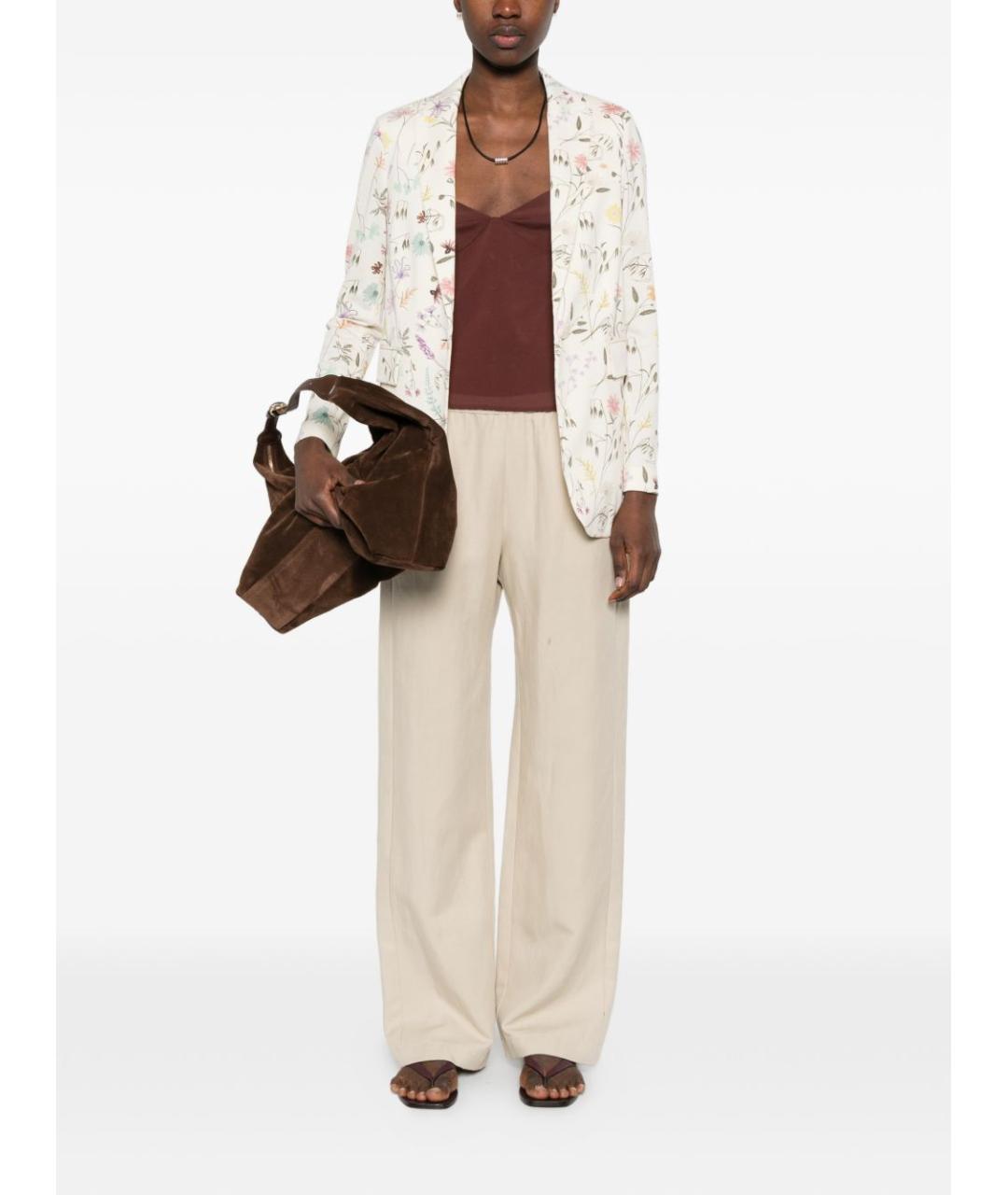 CIRCOLO 1901 Бежевый хлопковый жакет/пиджак, фото 2