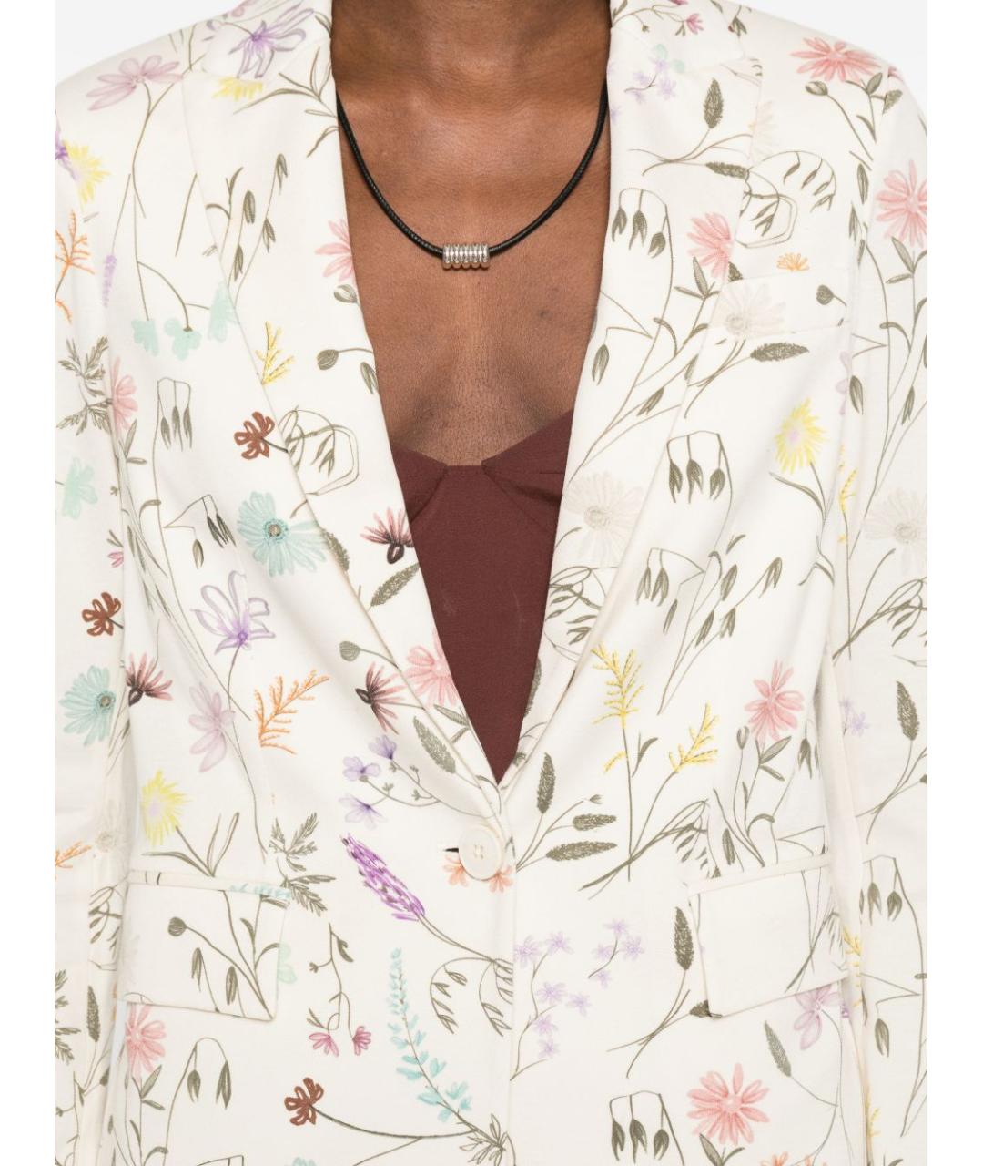 CIRCOLO 1901 Бежевый хлопковый жакет/пиджак, фото 3