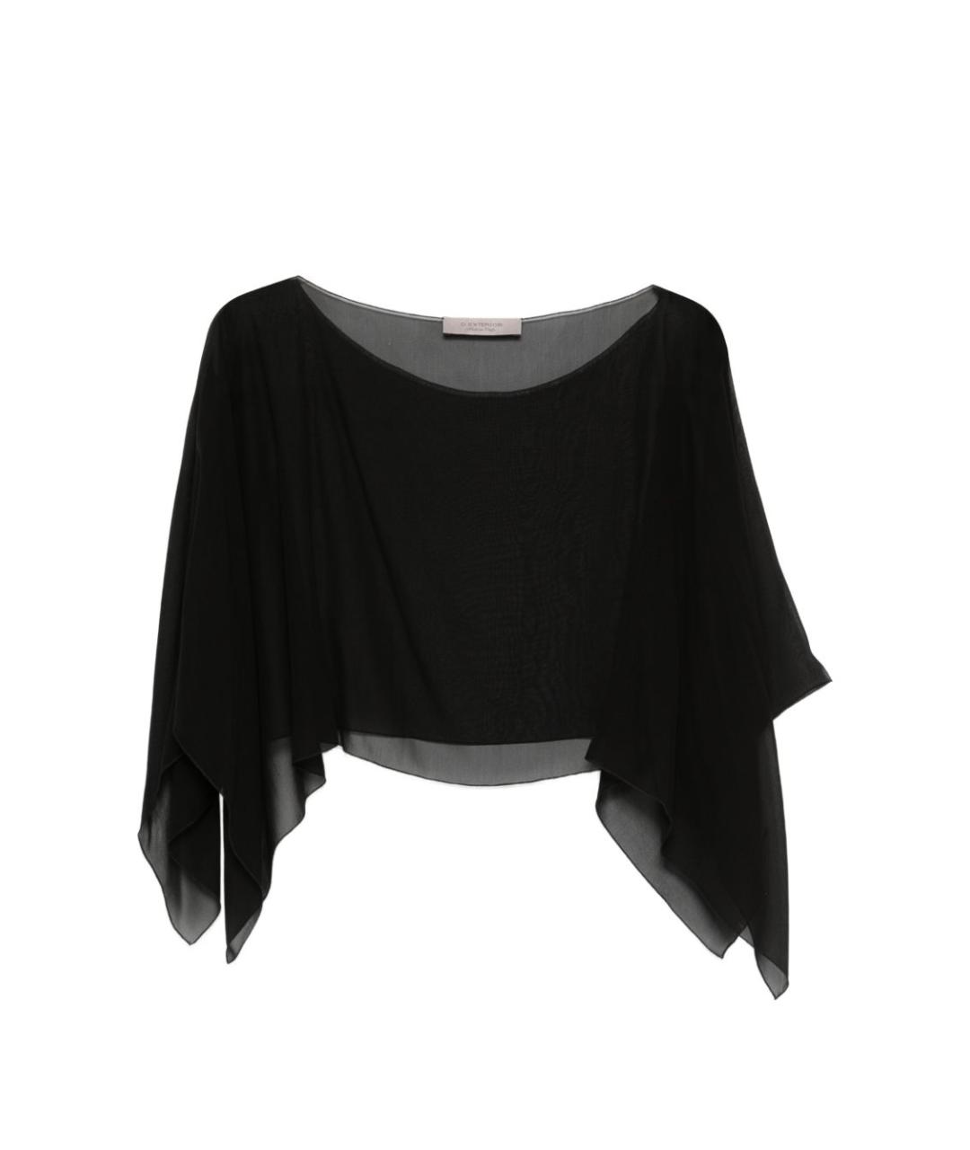 D.EXTERIOR Черная шелковая футболка, фото 1