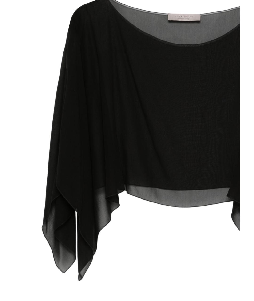 D.EXTERIOR Черная шелковая футболка, фото 2