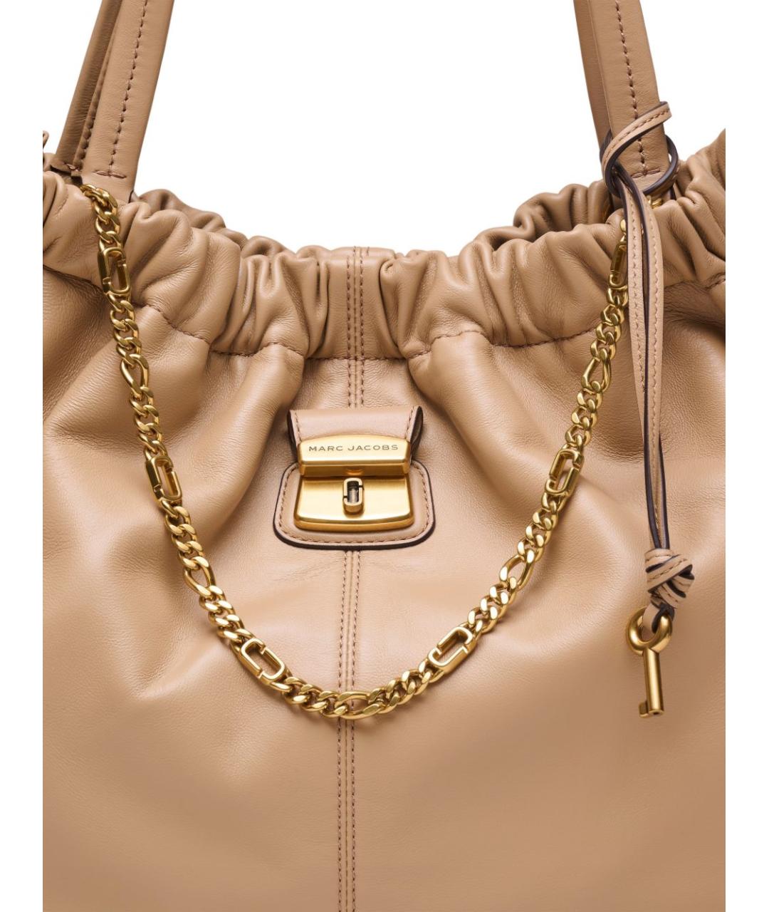 MARC JACOBS Бежевая кожаная сумка тоут, фото 2