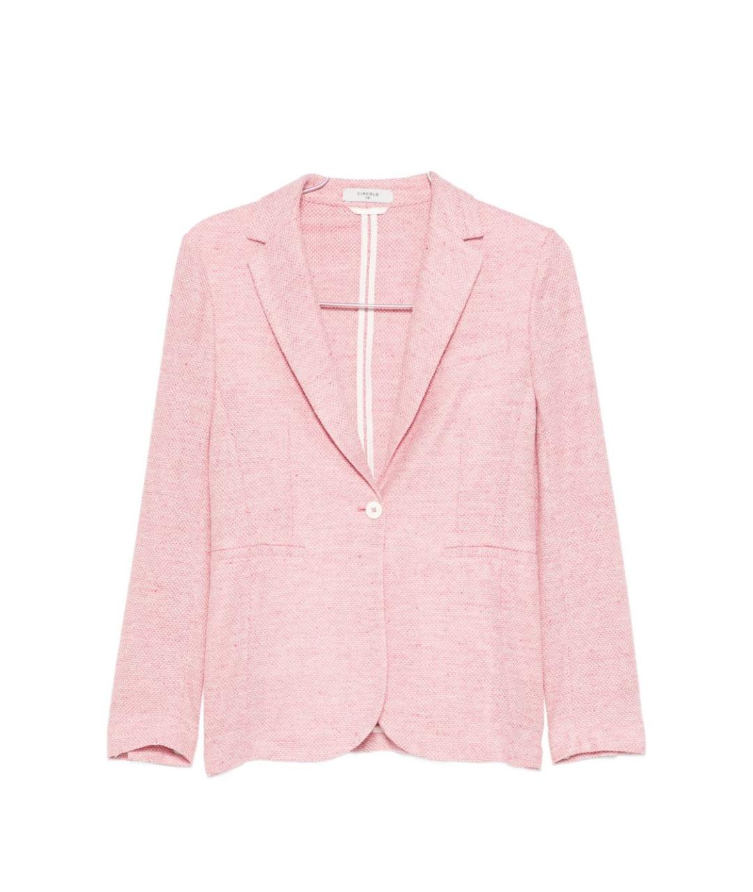 CIRCOLO 1901 Розовый льняной жакет/пиджак, фото 1
