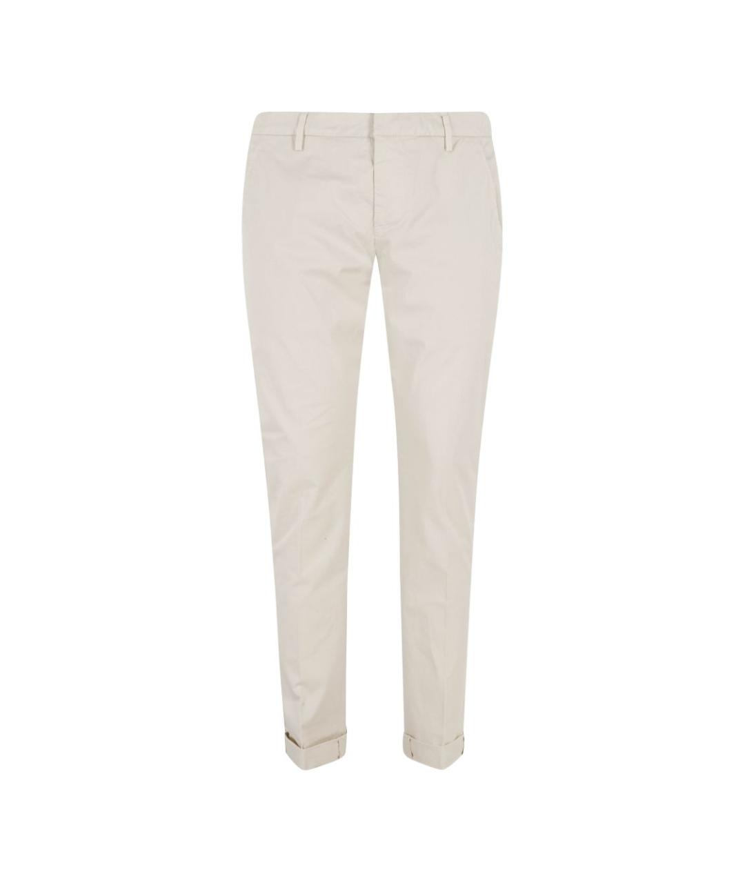 DONDUP Бежевые хлопковые прямые джинсы, фото 1