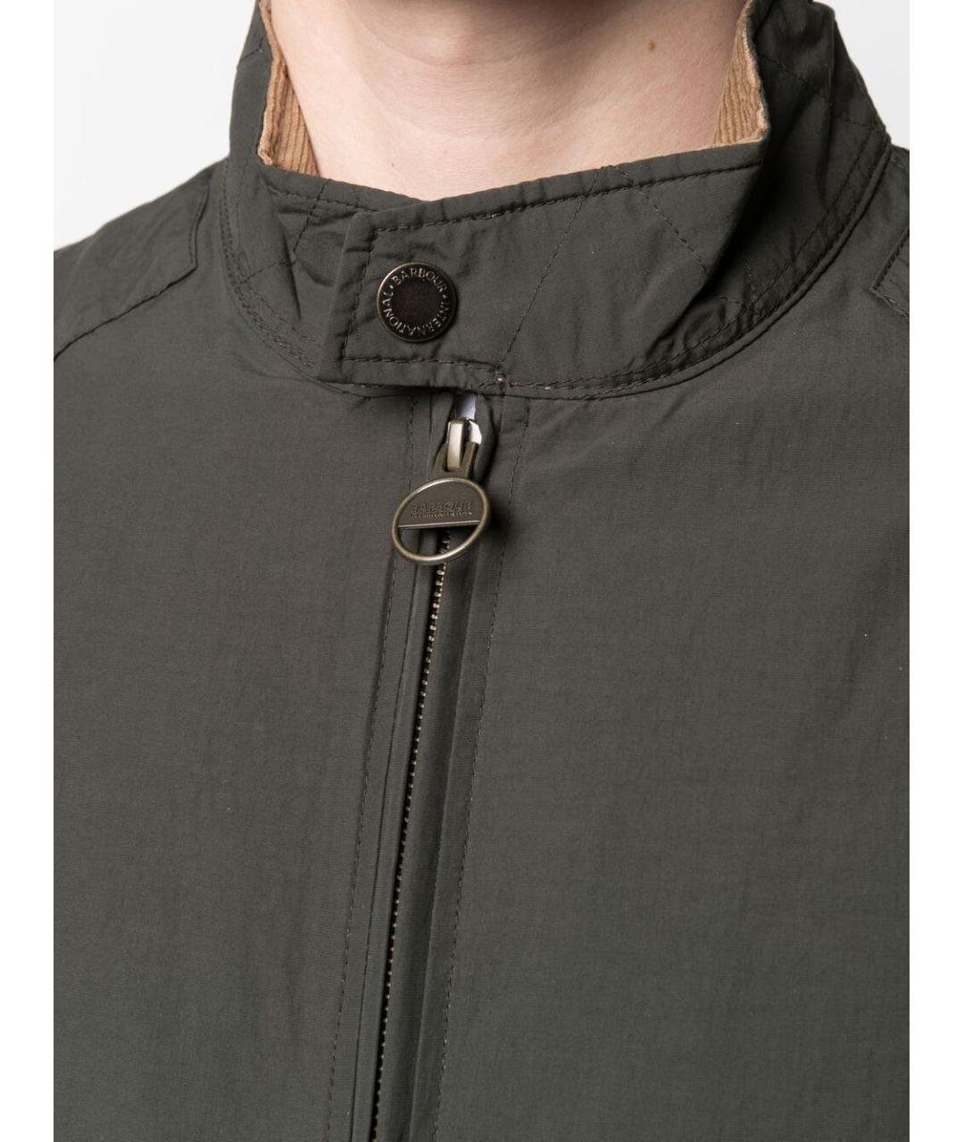 BARBOUR Зеленая полиамидовая куртка, фото 2