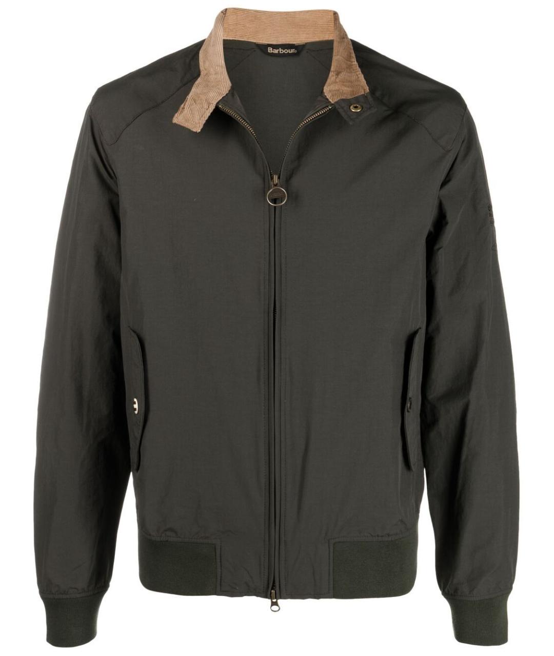 BARBOUR Зеленая полиамидовая куртка, фото 1