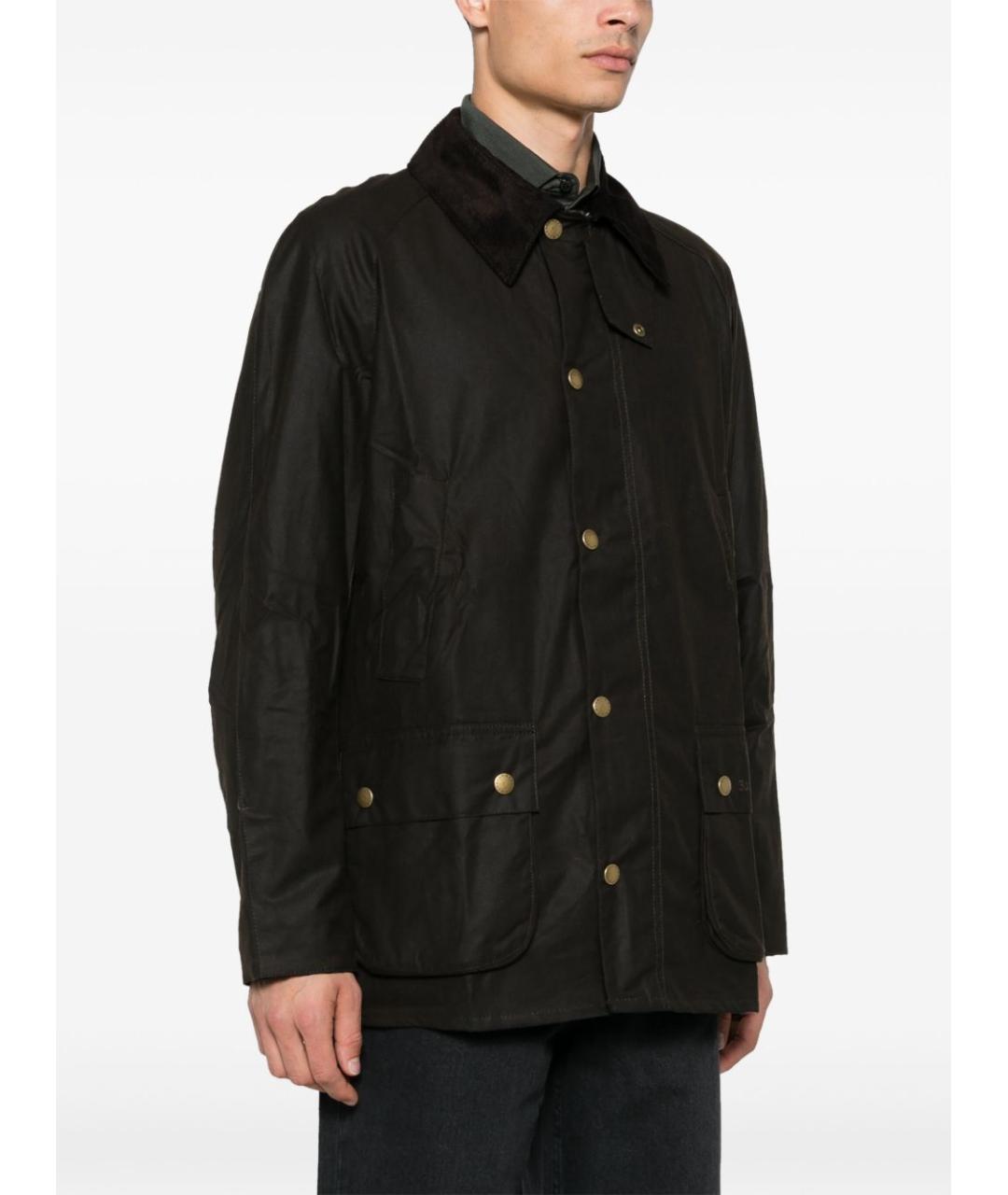 BARBOUR Зеленая хлопковая куртка, фото 4