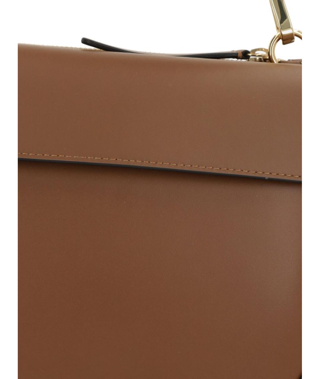 WANDLER Коричневая кожаная сумка тоут, фото 2