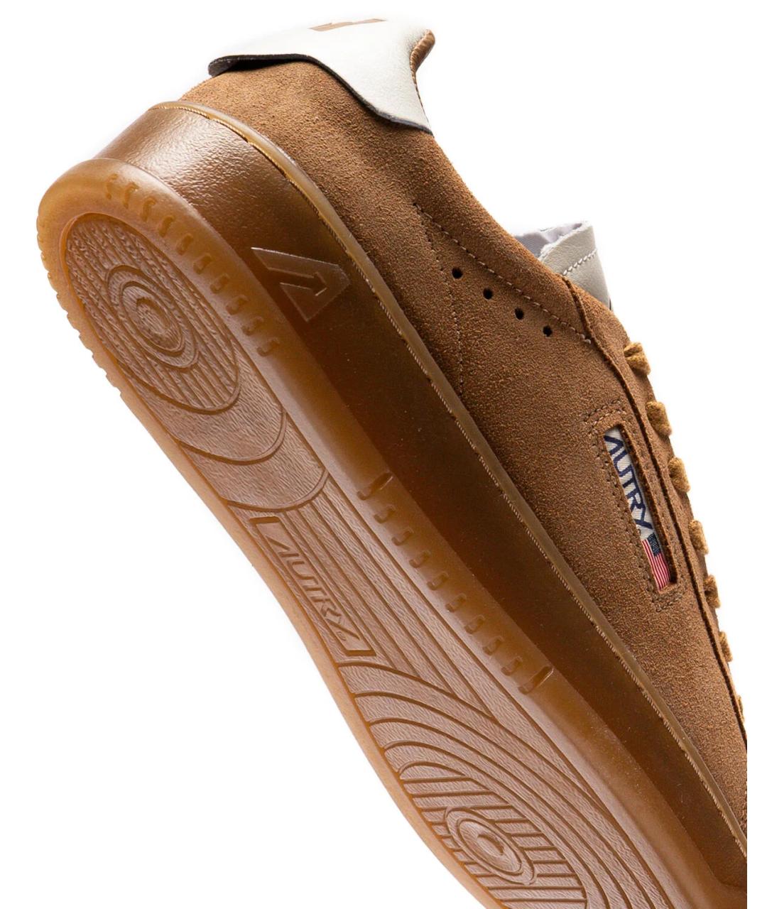 AUTRY Бежевые нубуковые низкие кроссовки / кеды, фото 3