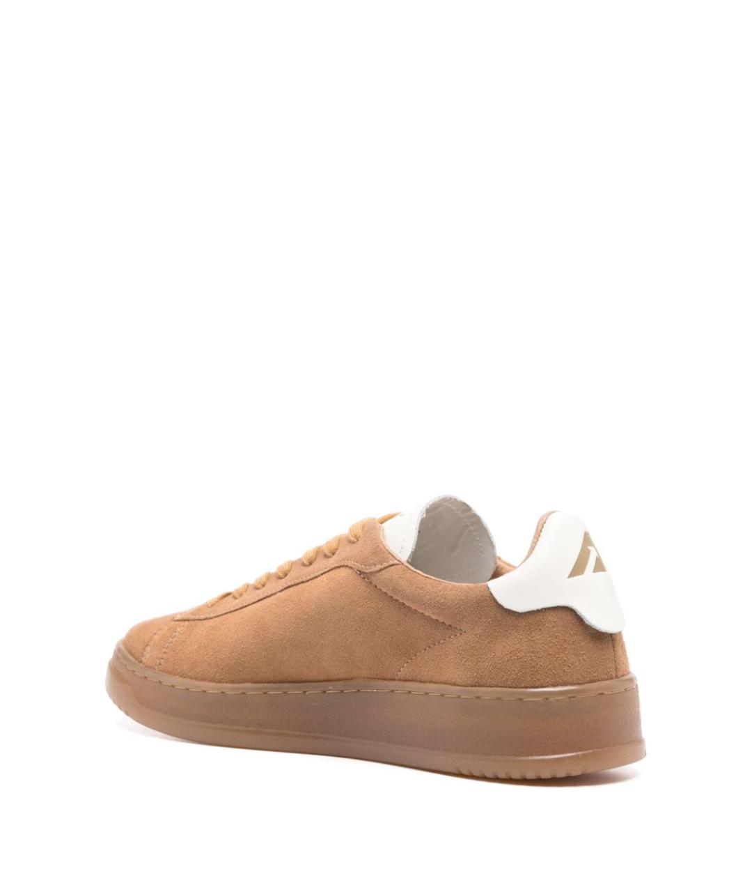 AUTRY Бежевые нубуковые низкие кроссовки / кеды, фото 2