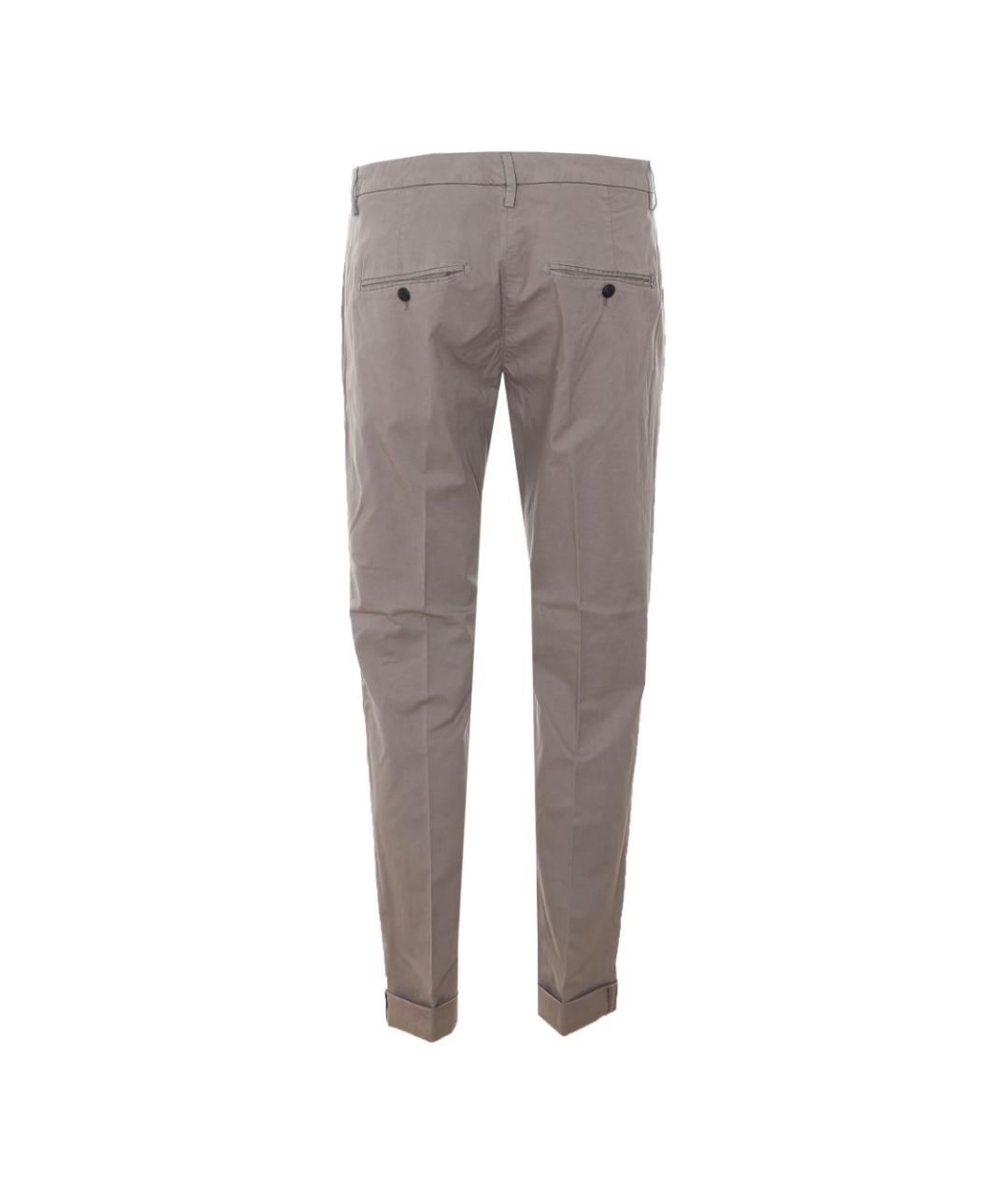 DONDUP Коричневые хлопковые прямые джинсы, фото 2