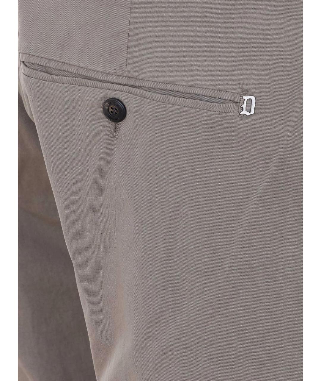 DONDUP Коричневые хлопковые прямые джинсы, фото 4