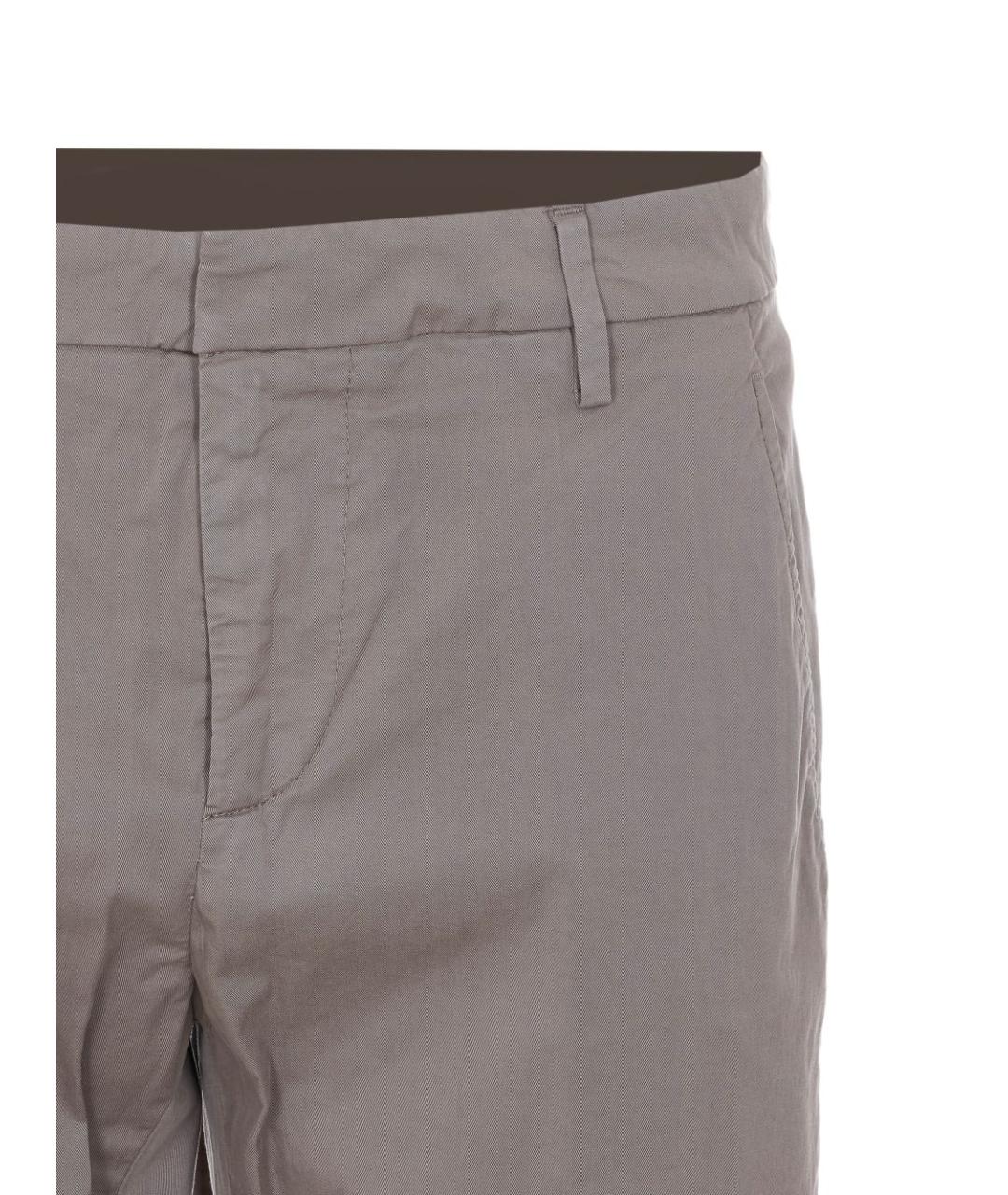 DONDUP Коричневые хлопковые прямые джинсы, фото 3