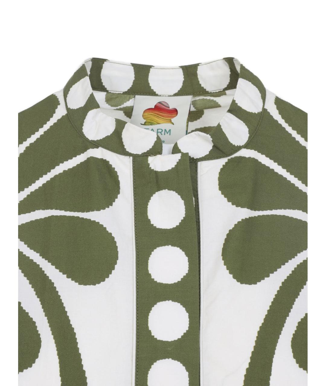 FARM RIO Зеленые хлопковое платье, фото 2