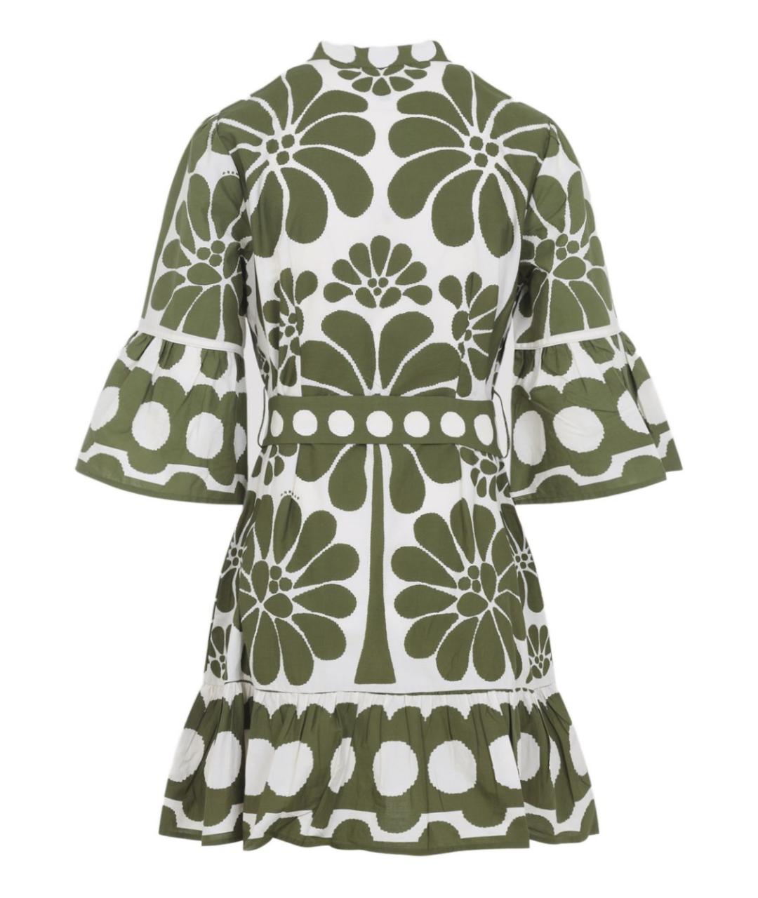 FARM RIO Зеленые хлопковое платье, фото 4