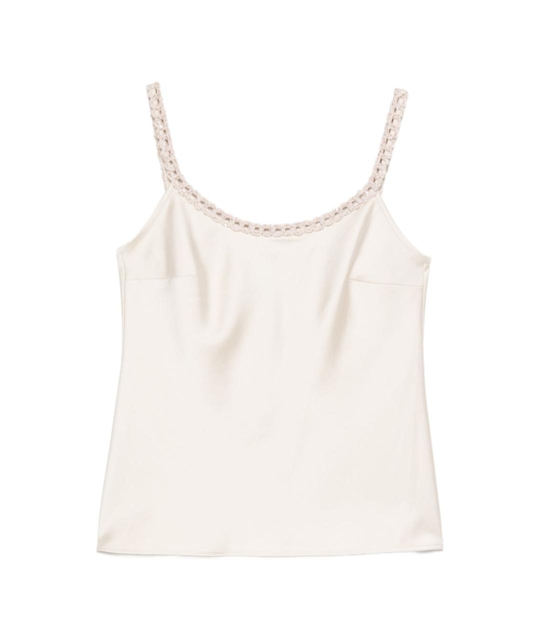 D.EXTERIOR Бежевая полиэстеровая майка, фото 1