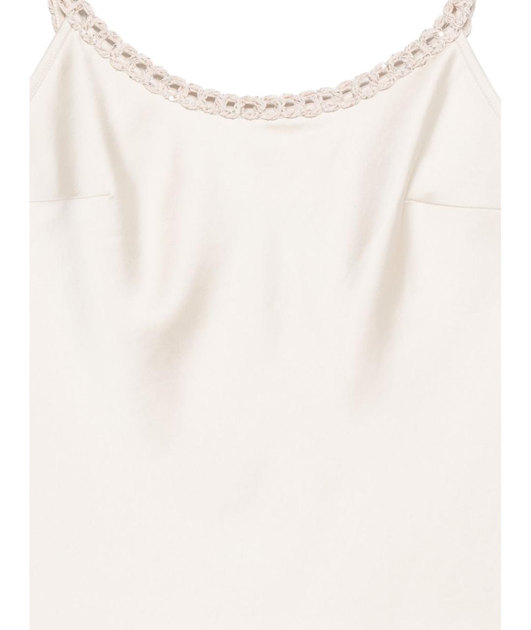 D.EXTERIOR Бежевая полиэстеровая майка, фото 2