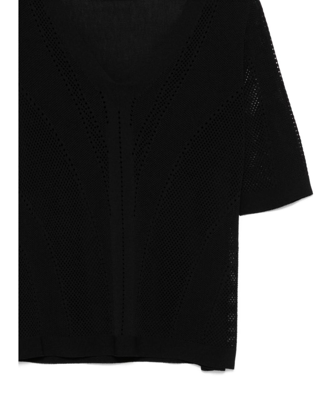 D.EXTERIOR Черная вискозная футболка, фото 3