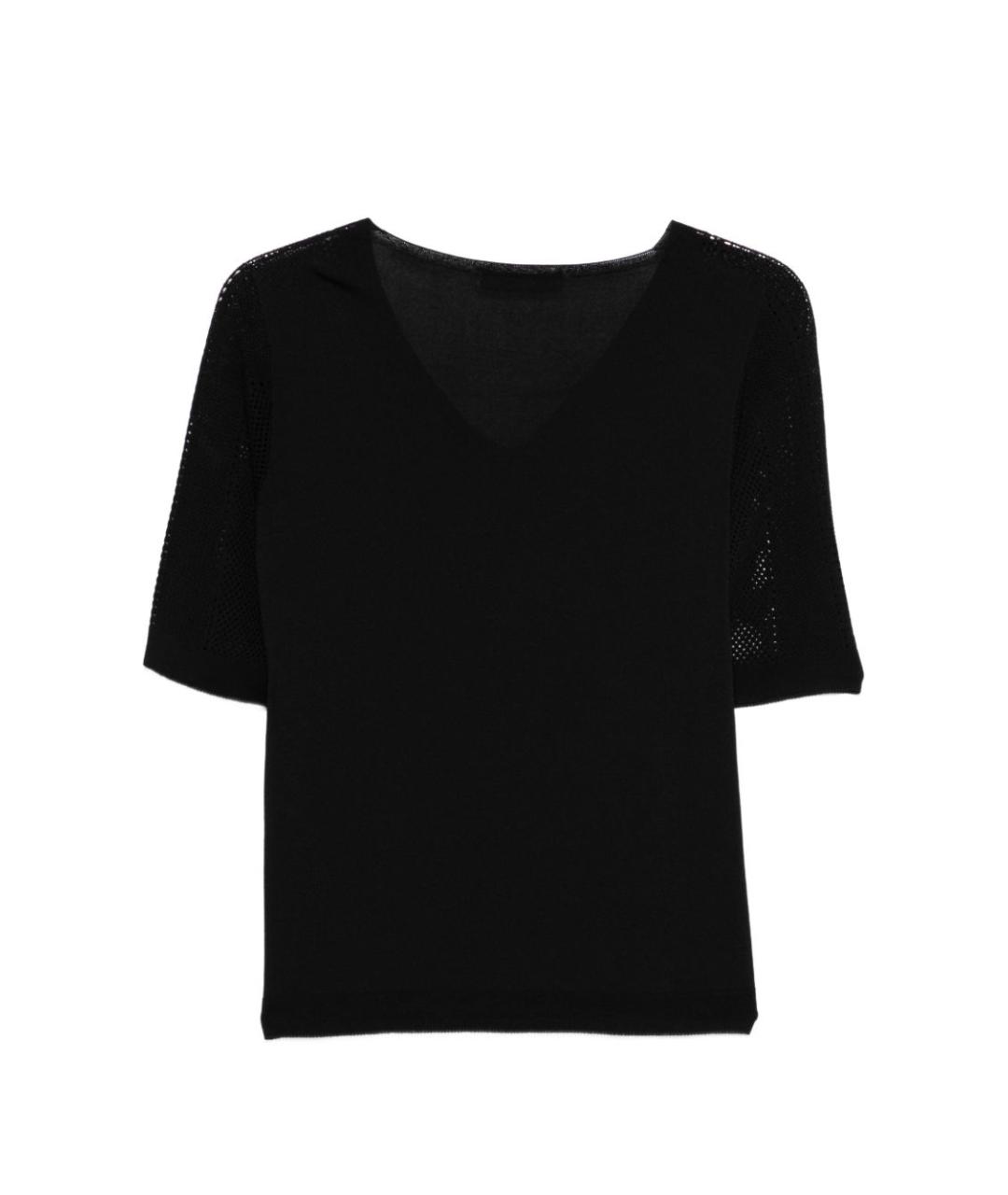 D.EXTERIOR Черная вискозная футболка, фото 2