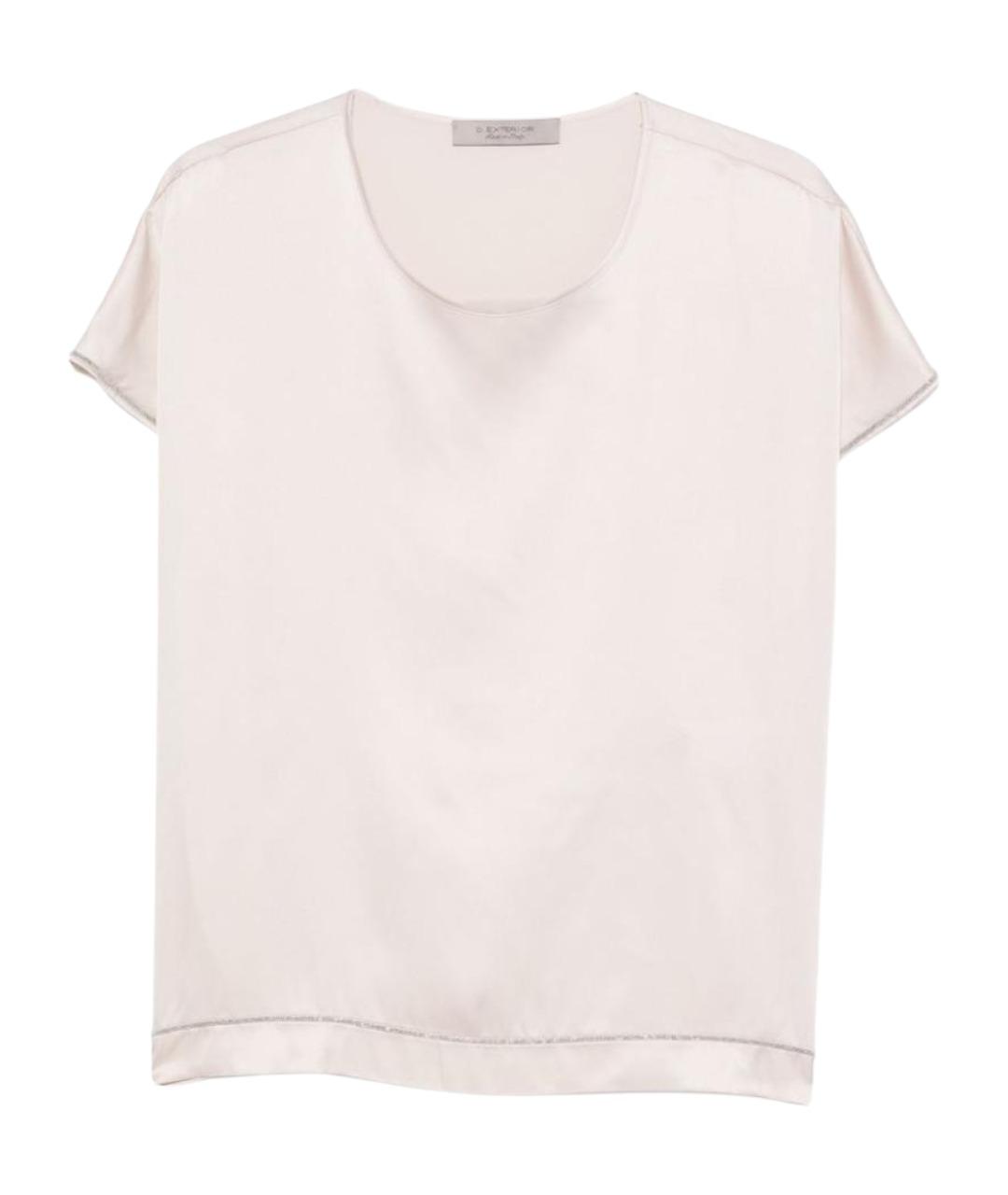 D.EXTERIOR Бежевая полиэстеровая футболка, фото 1