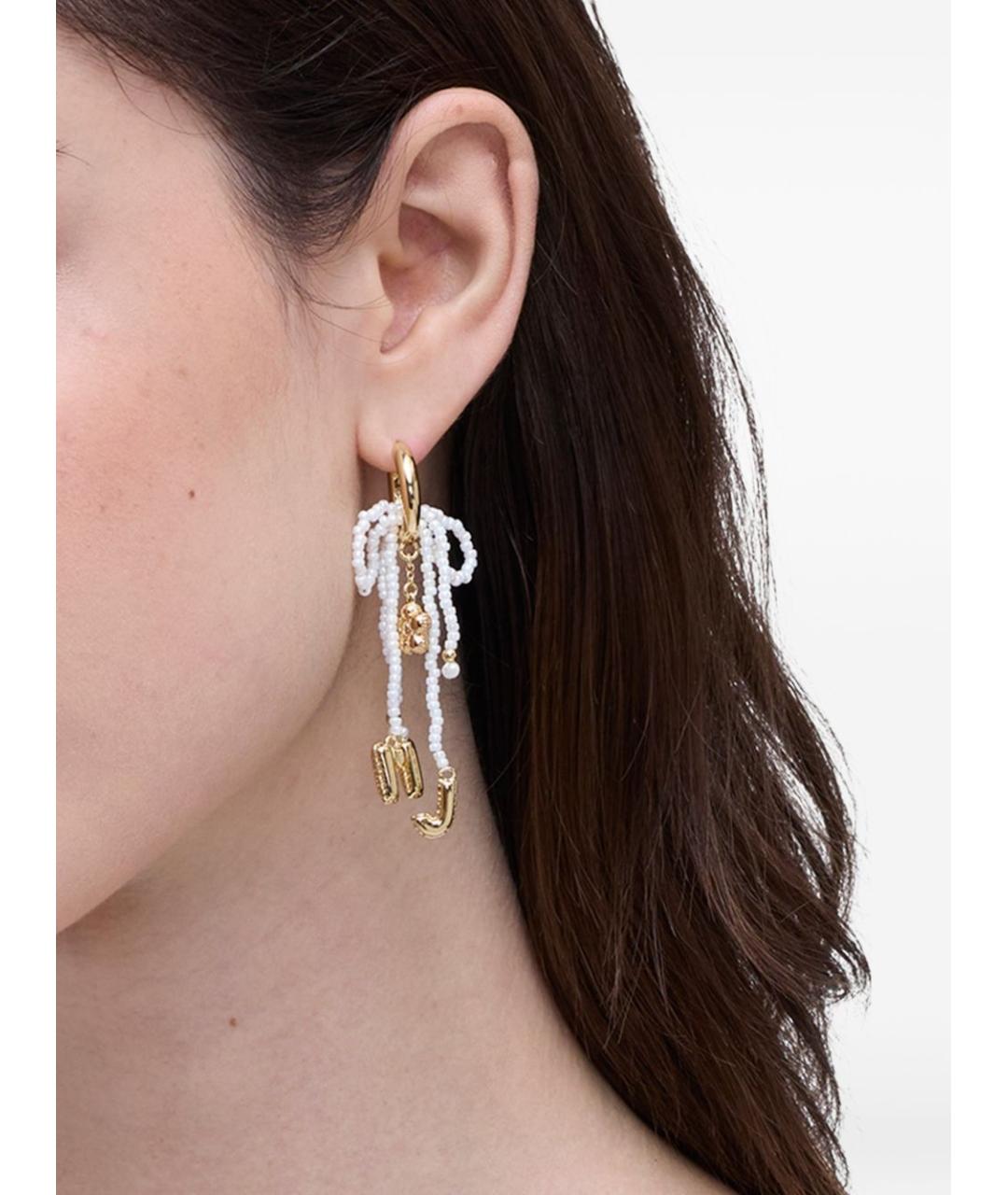 MARC JACOBS Золотые металлические серьги, фото 3