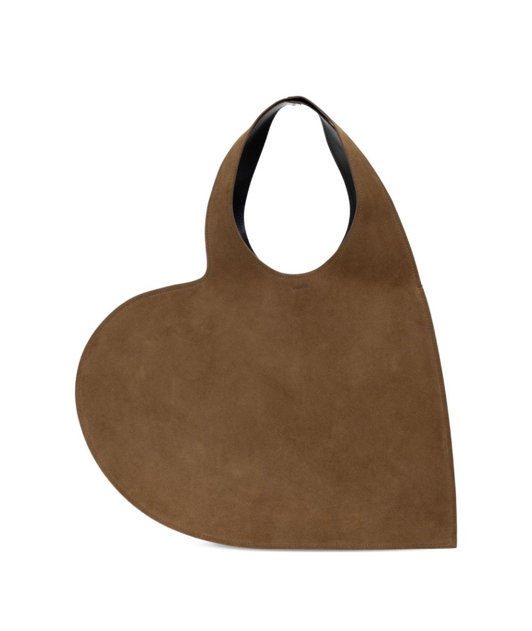 COPERNI Коричневая замшевая сумка тоут, фото 1