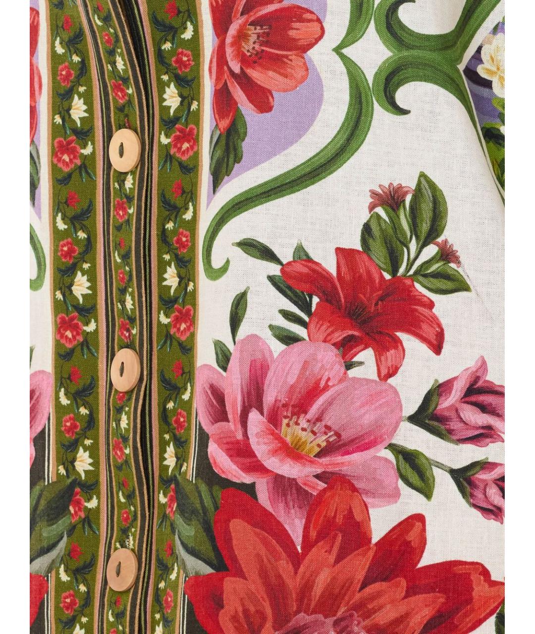 FARM RIO Мульти льняная рубашка, фото 4