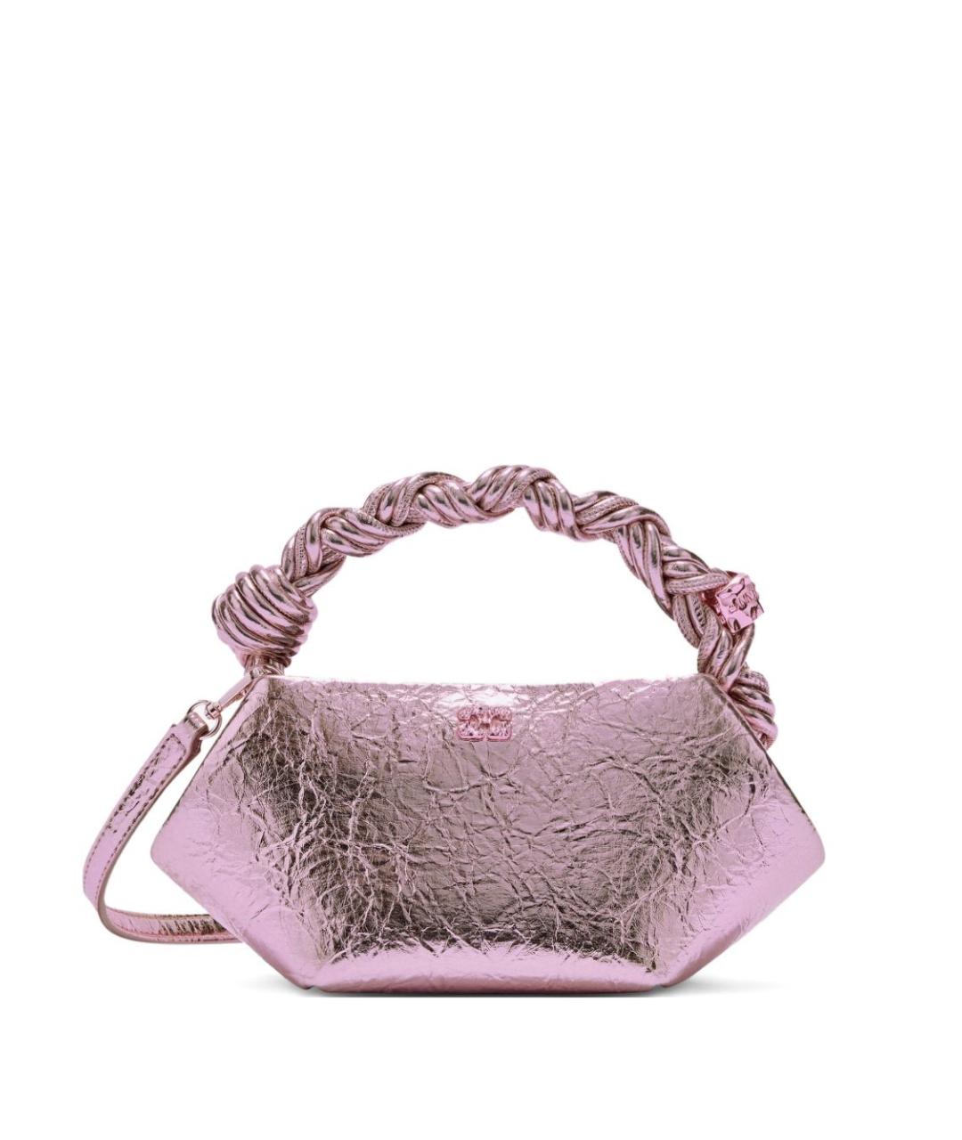 GANNI Розовая сумка тоут из искусственной кожи, фото 1