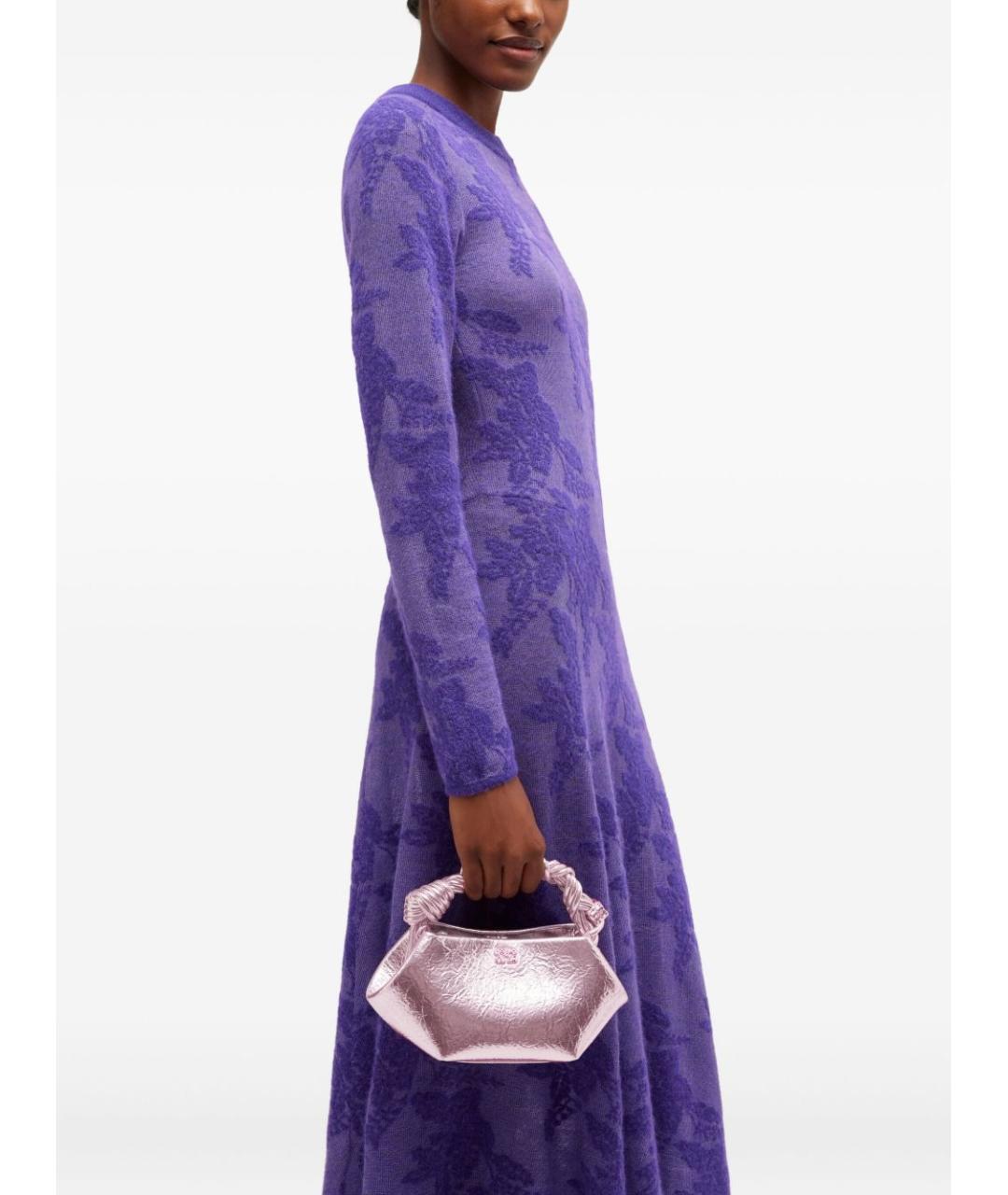 GANNI Розовая сумка тоут из искусственной кожи, фото 2