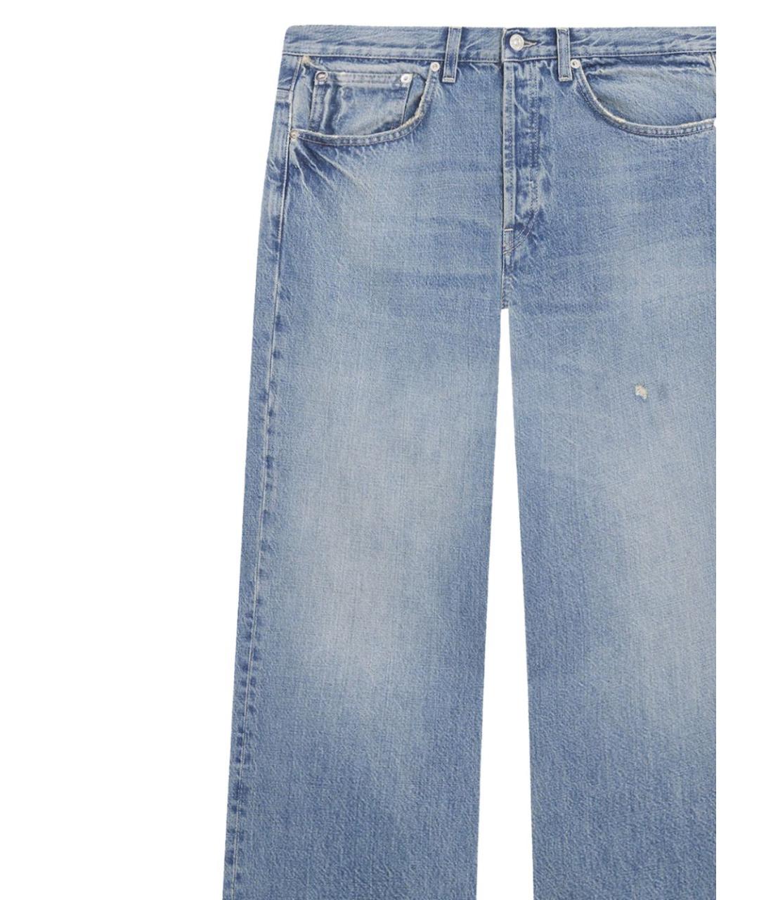 DONDUP Синие хлопковые прямые джинсы, фото 2