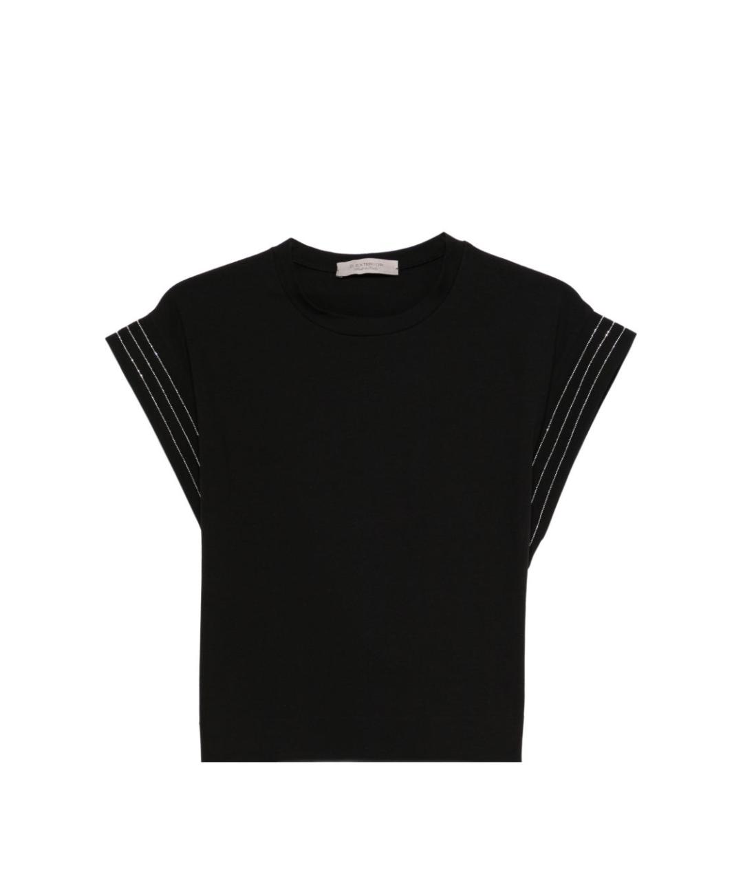 D.EXTERIOR Черная хлопковая футболка, фото 1