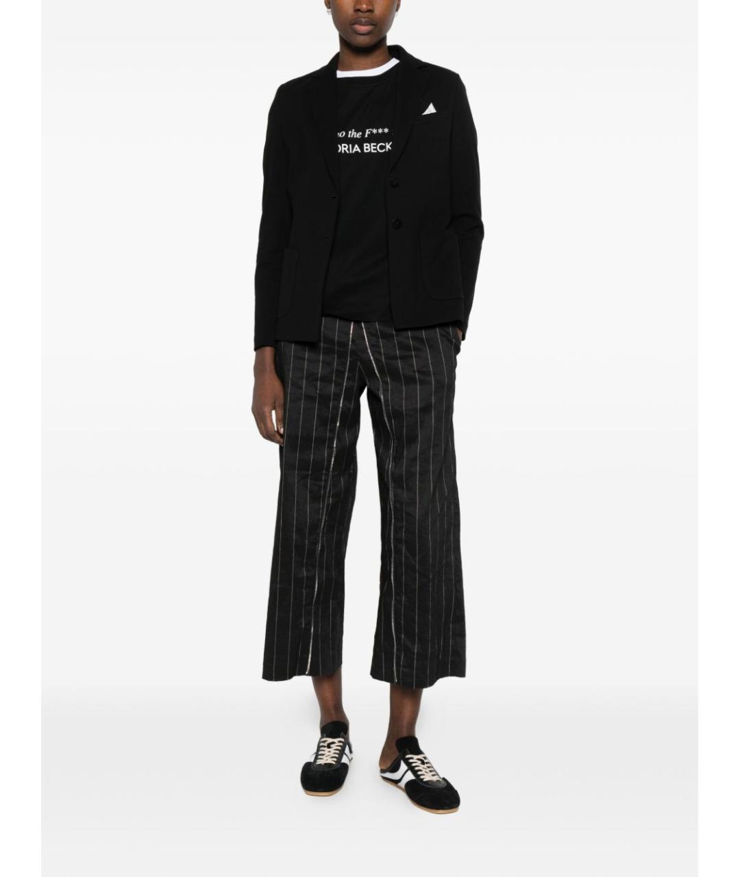 CIRCOLO 1901 Черный хлопковый жакет/пиджак, фото 2