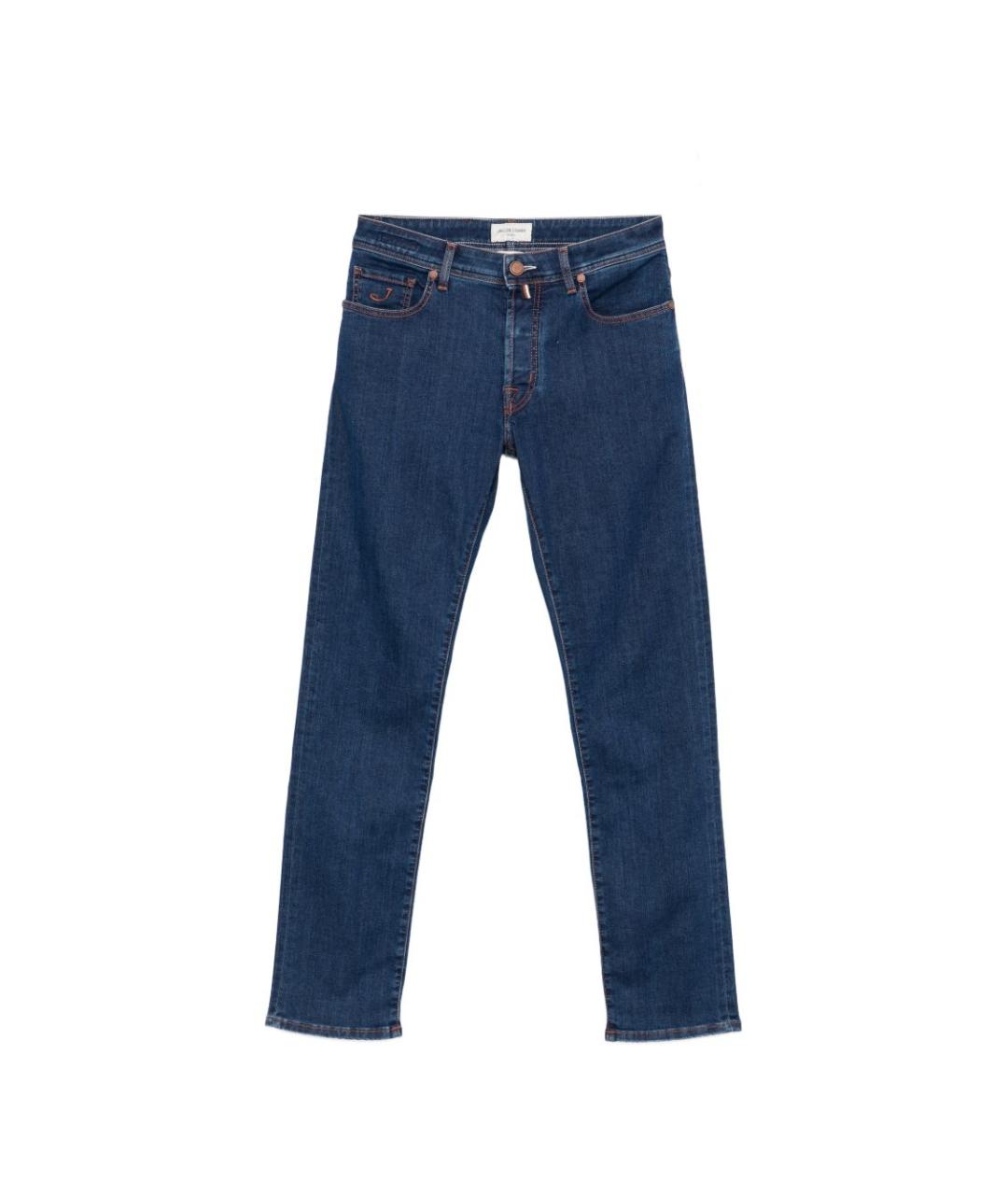 JACOB COHEN Синие хлопковые джинсы скинни, фото 1