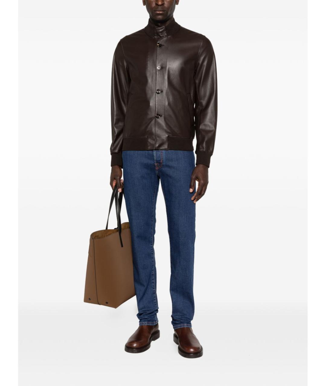 JACOB COHEN Синие хлопковые джинсы скинни, фото 4