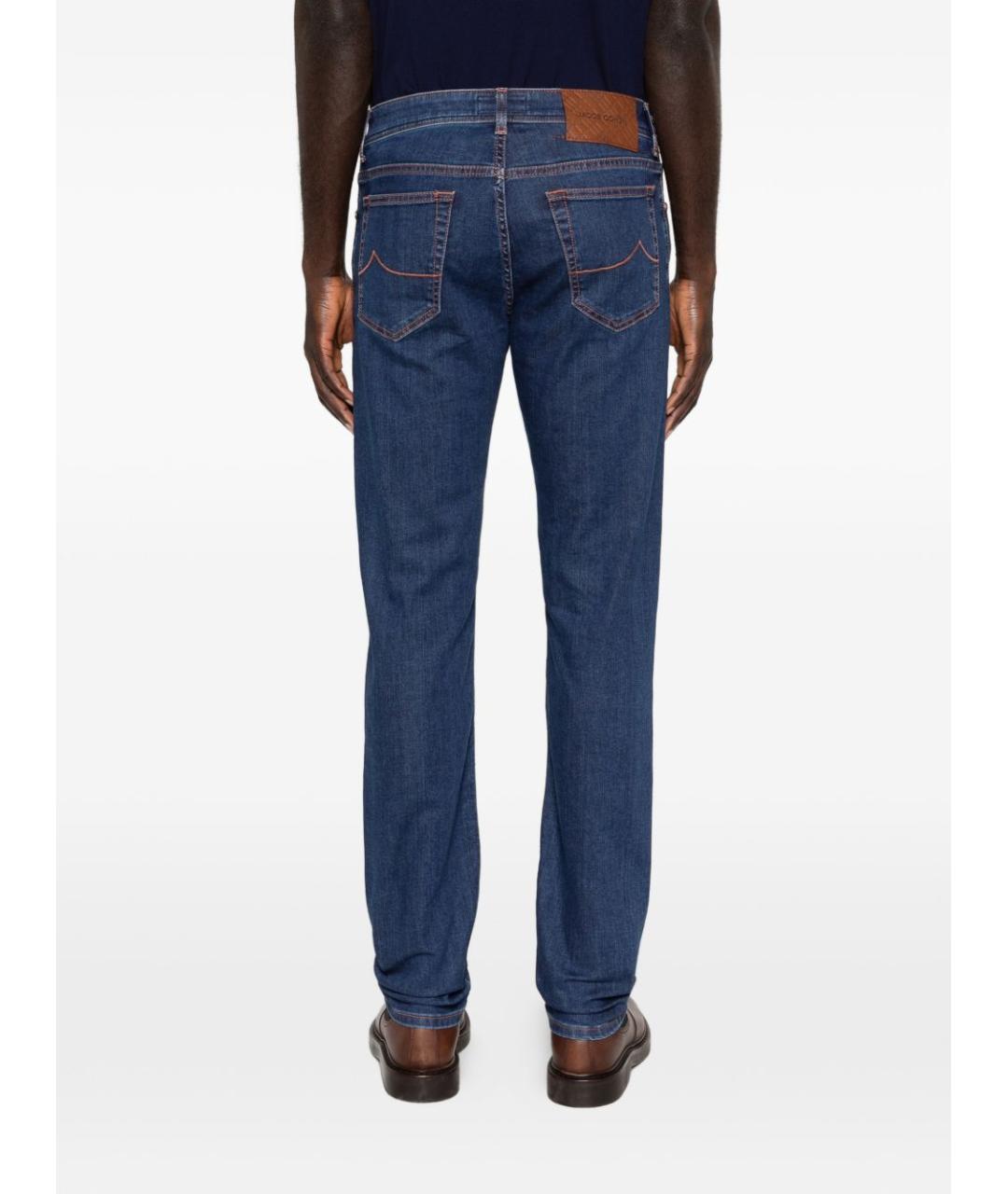 JACOB COHEN Синие хлопковые джинсы скинни, фото 5