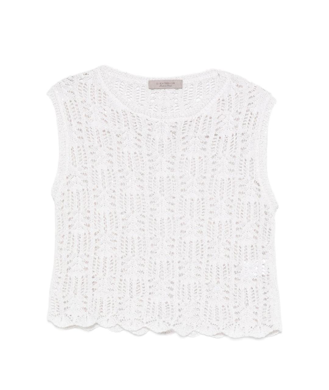 D.EXTERIOR Белая полиэстеровая майка, фото 1