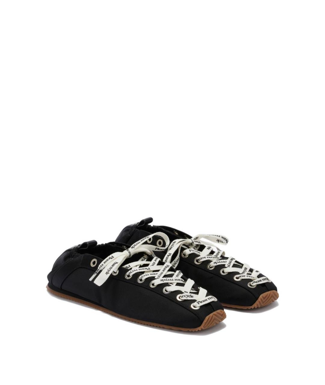 GANNI Черные синтетические балетки, фото 2