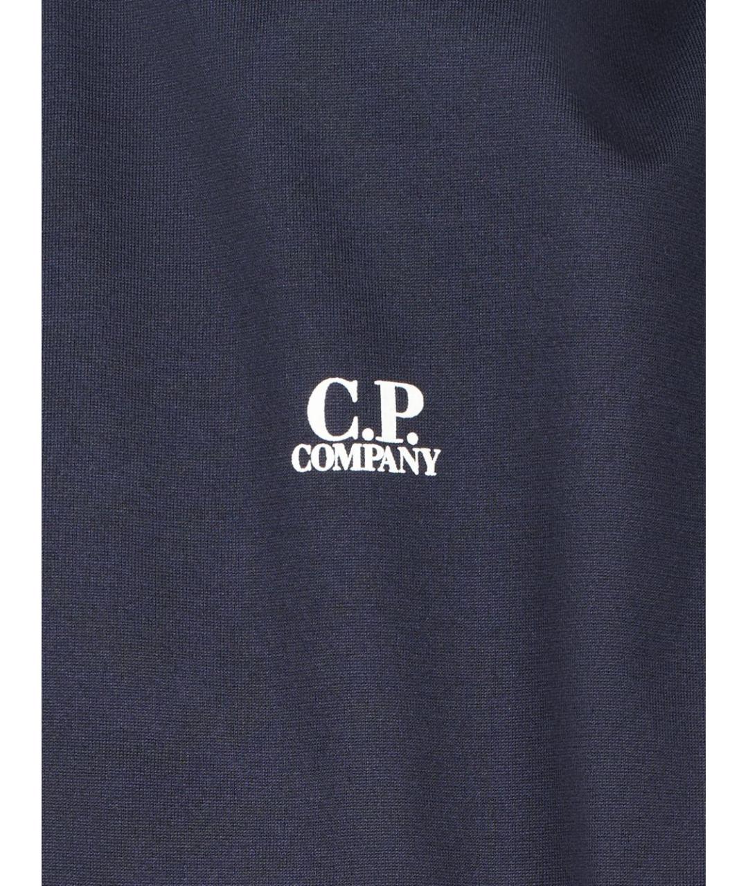 CP COMPANY Синяя хлопковая футболка, фото 2