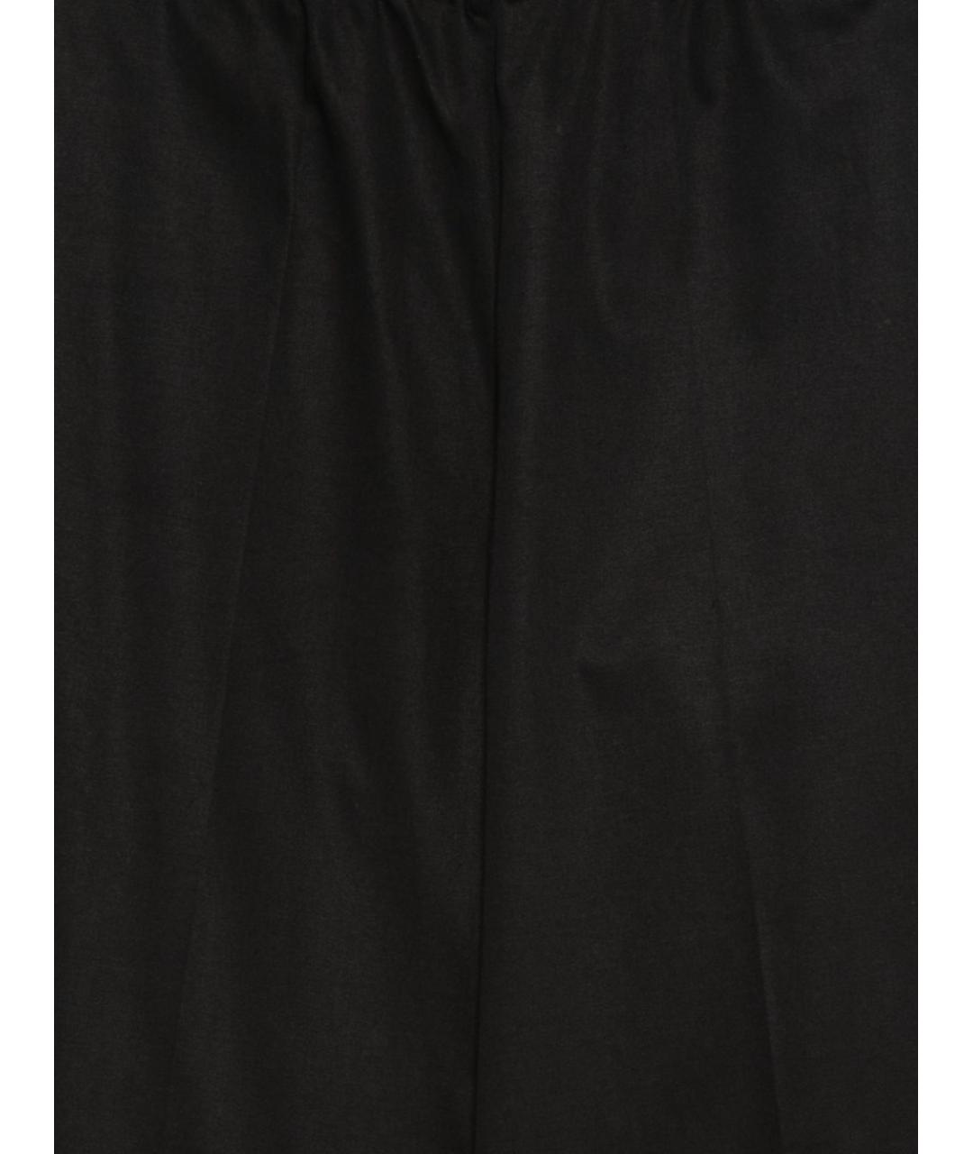 D.EXTERIOR Черные хлопковые прямые брюки, фото 3