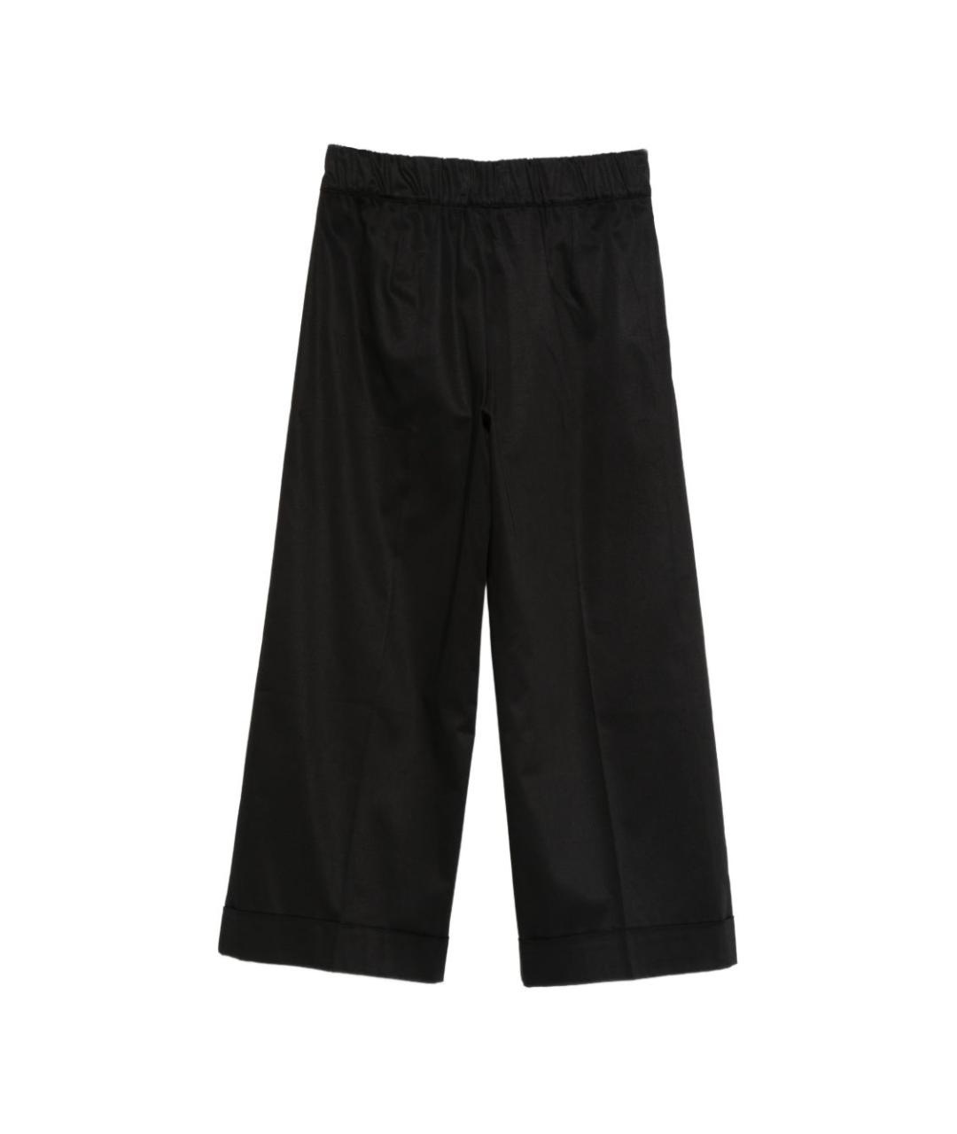 D.EXTERIOR Черные хлопковые прямые брюки, фото 2