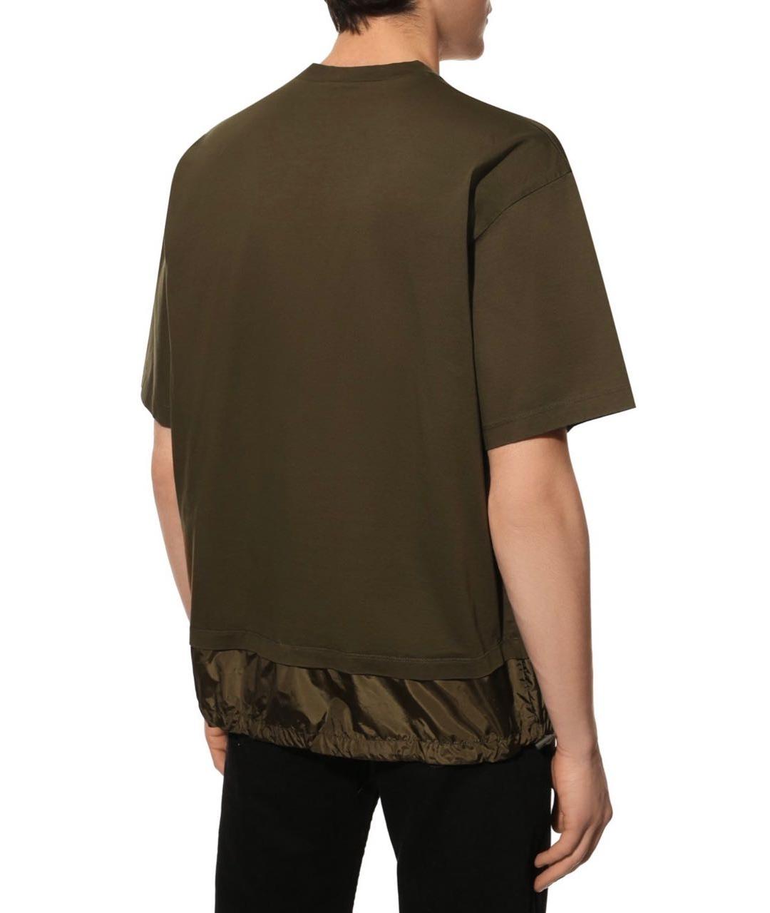 DSQUARED2 Хаки хлопковая футболка, фото 3