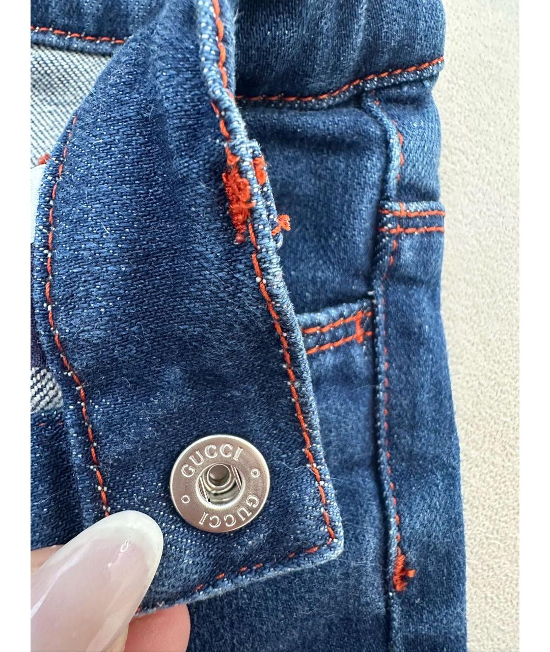 GUCCI Синие деним детские джинсы, фото 5