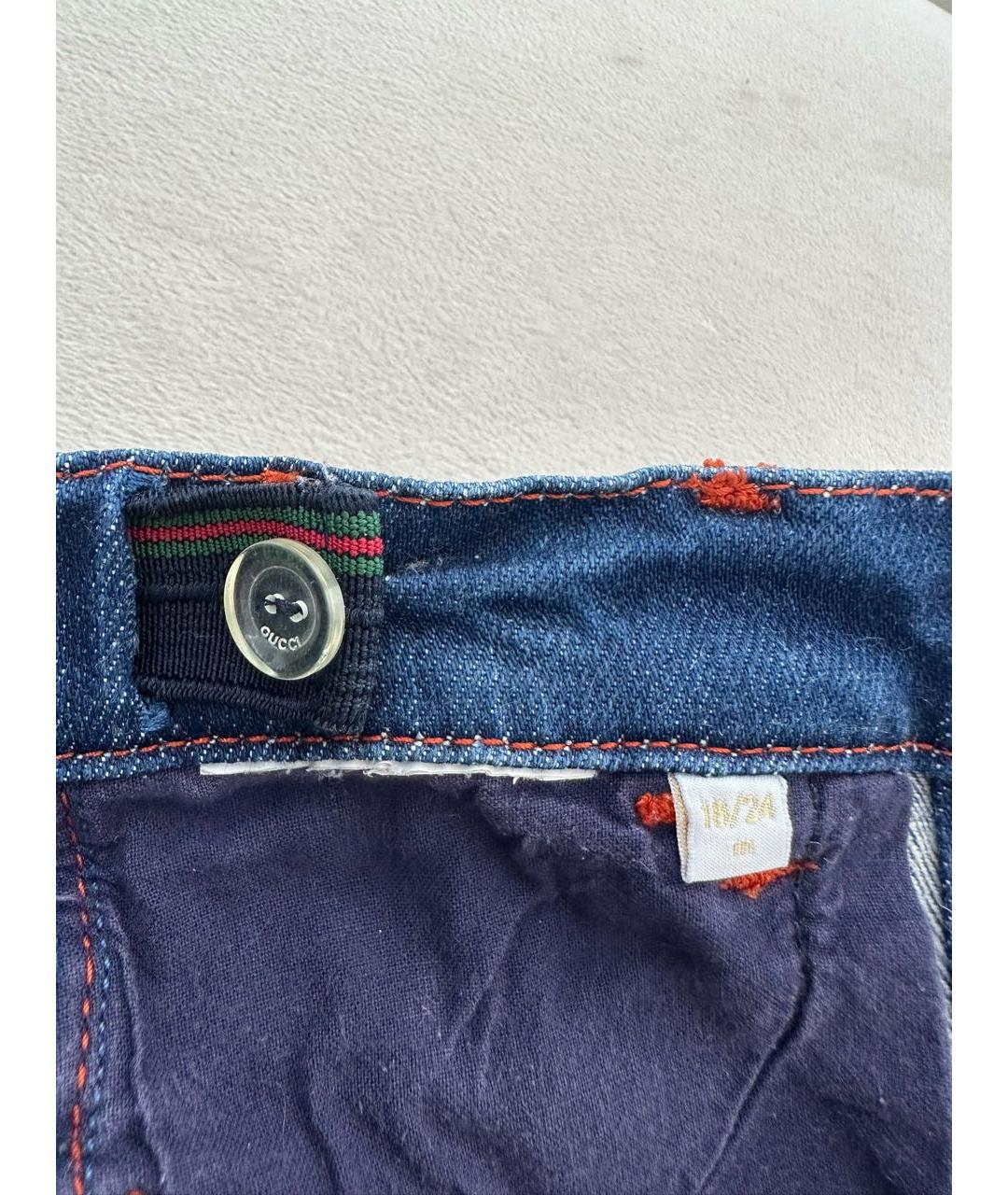 GUCCI Синие деним детские джинсы, фото 6