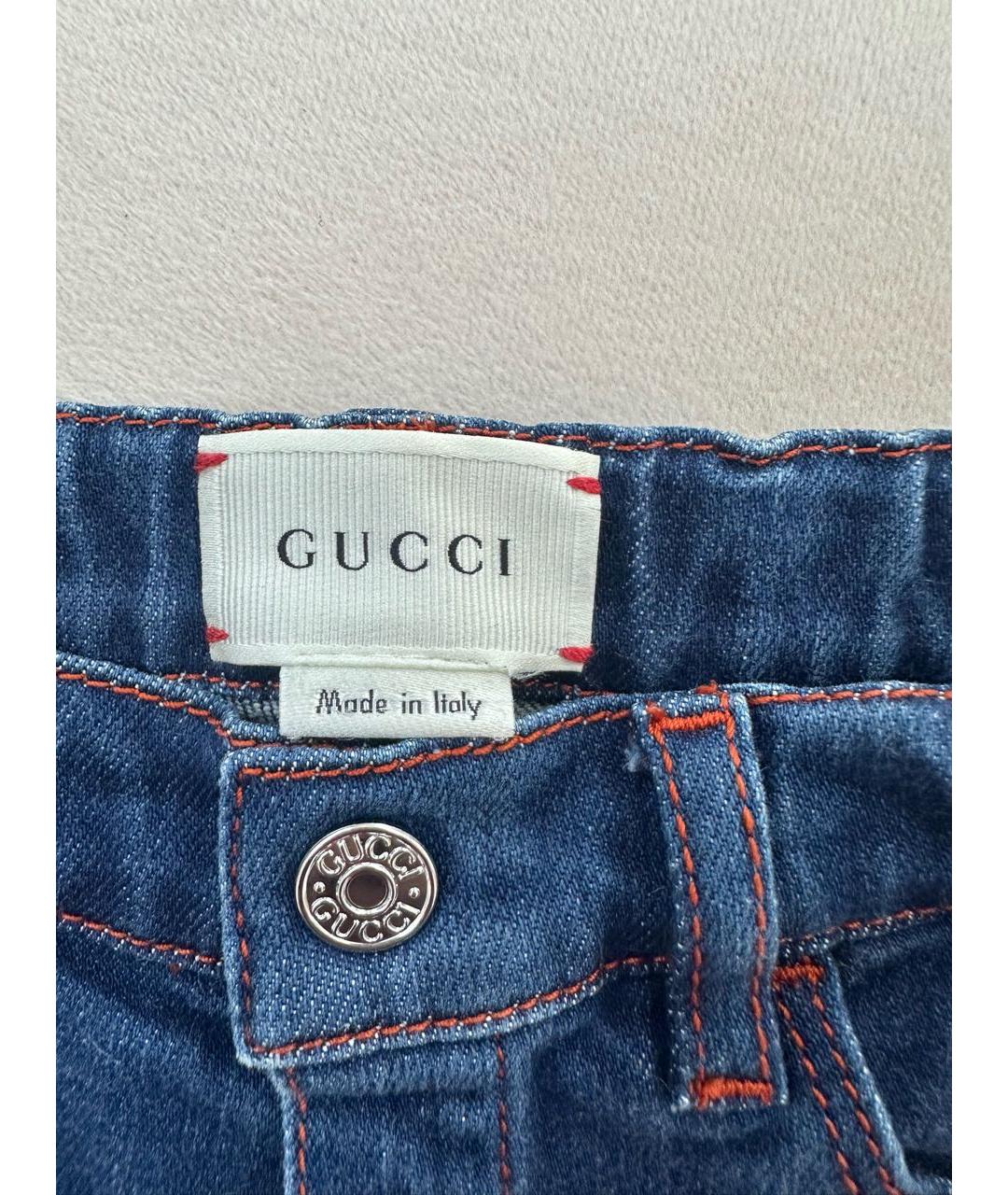 GUCCI Синие деним детские джинсы, фото 3