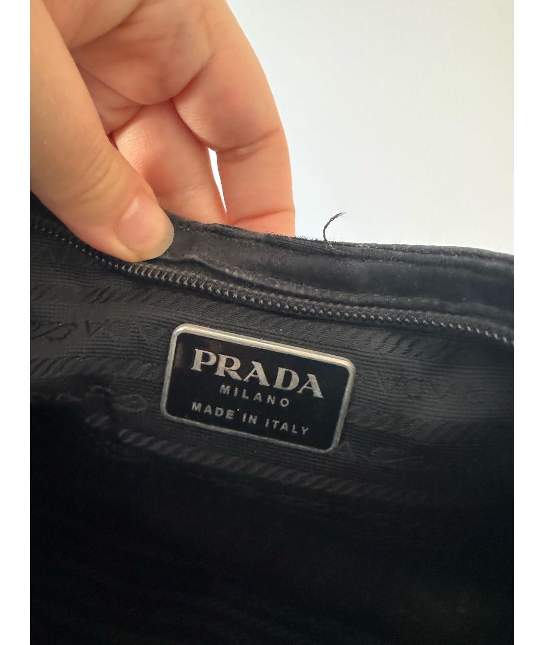 PRADA Черная сумка с короткими ручками, фото 3