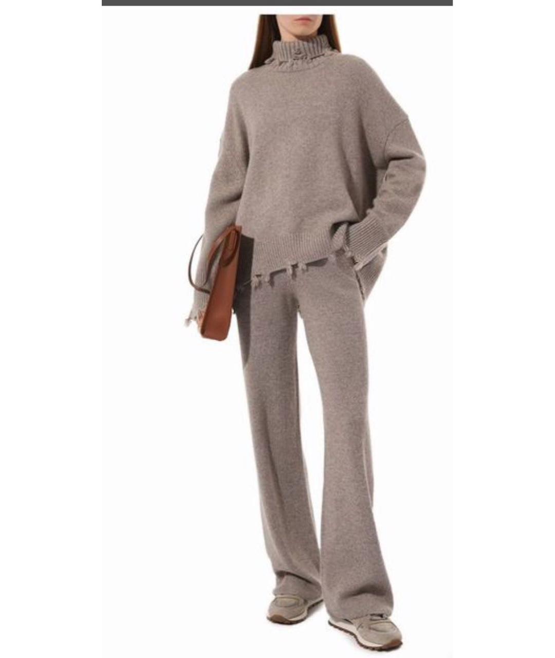 ADDICTED Бежевый кашемировый костюм с брюками, фото 8