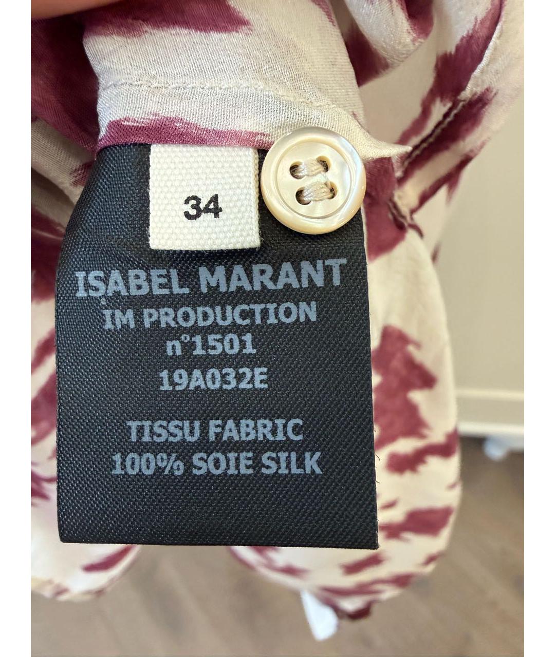ISABEL MARANT ETOILE Мульти шелковая блузы, фото 4
