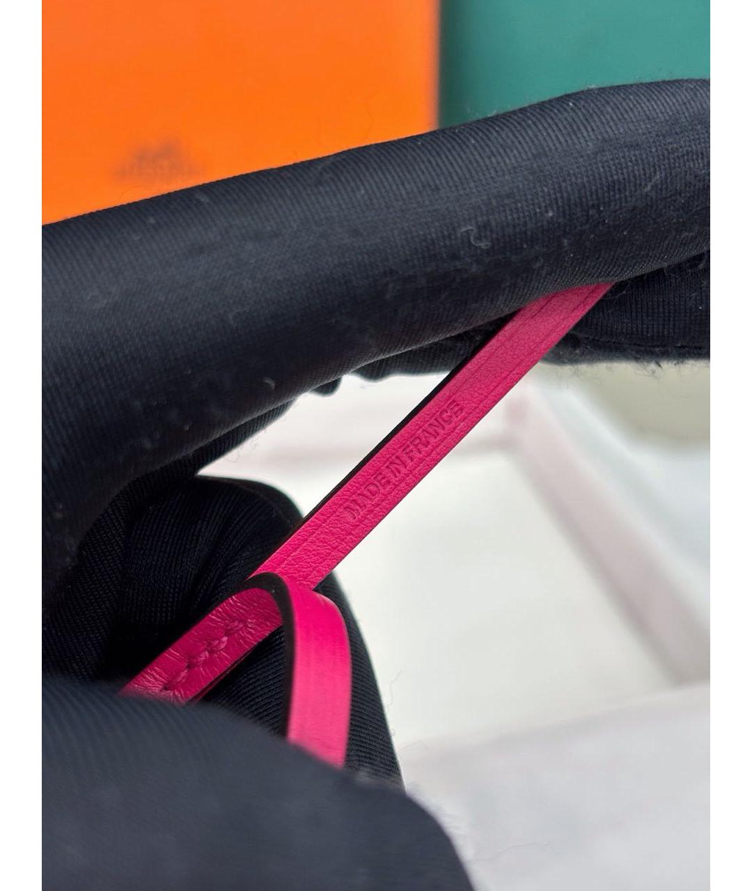 HERMES Розовый брелок, фото 5