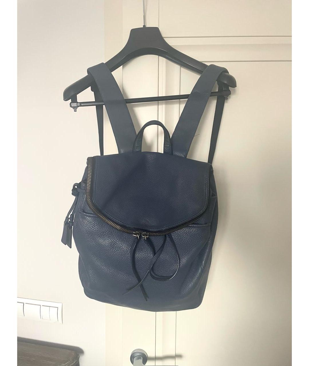 TUMI Фиолетовый кожаный рюкзак, фото 9